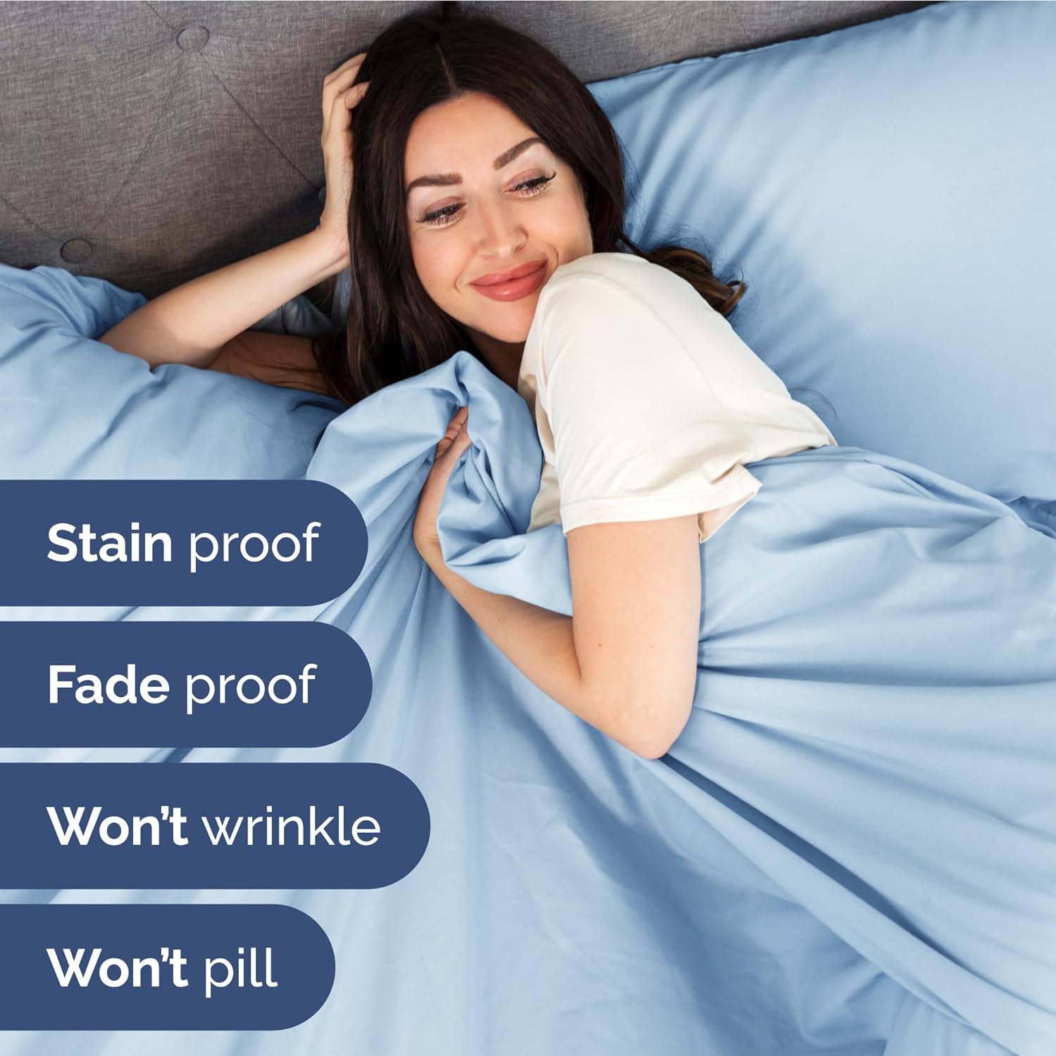 CGK Linens 6 Piece Extra Deep Pocket Ultra Soft & Cooling Sheet Set