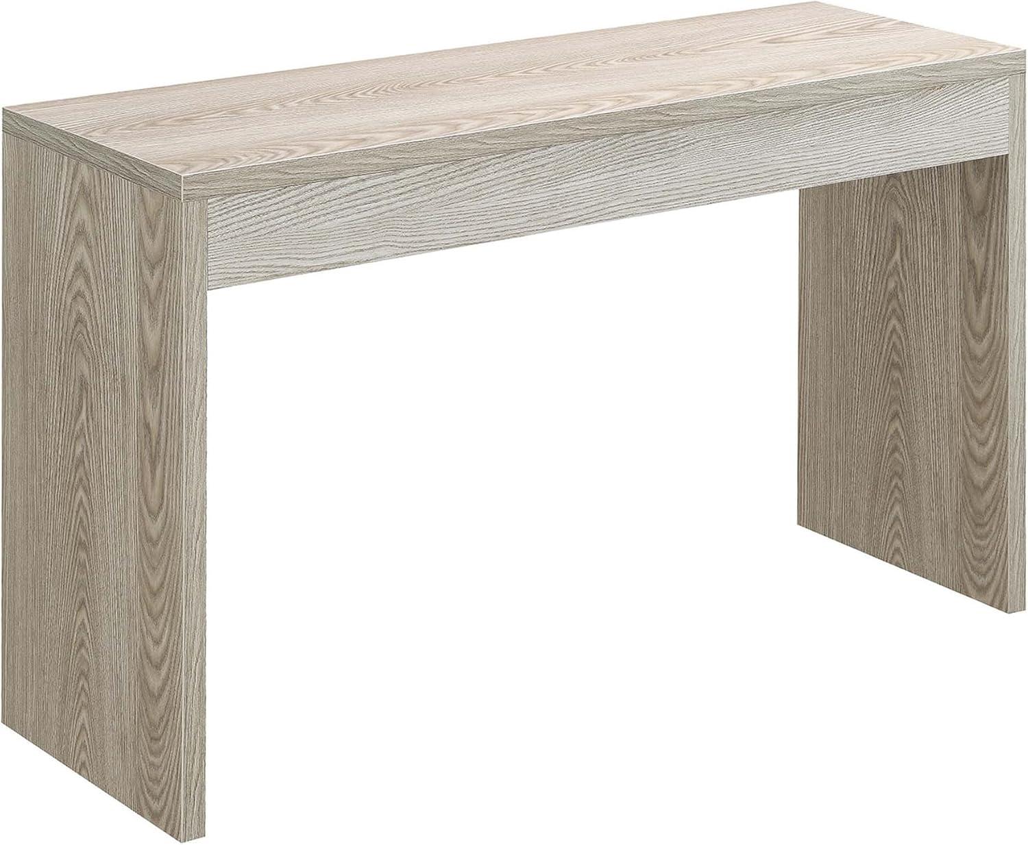 Ice White 48" Modern Wood Console Table Desk