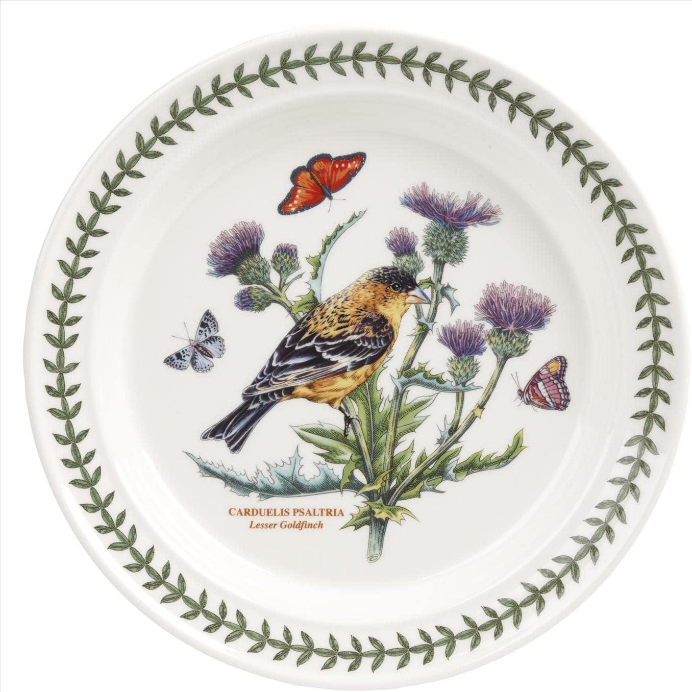 Botanic Garden Birds Ceramic 10.5" Dinner Plates Set