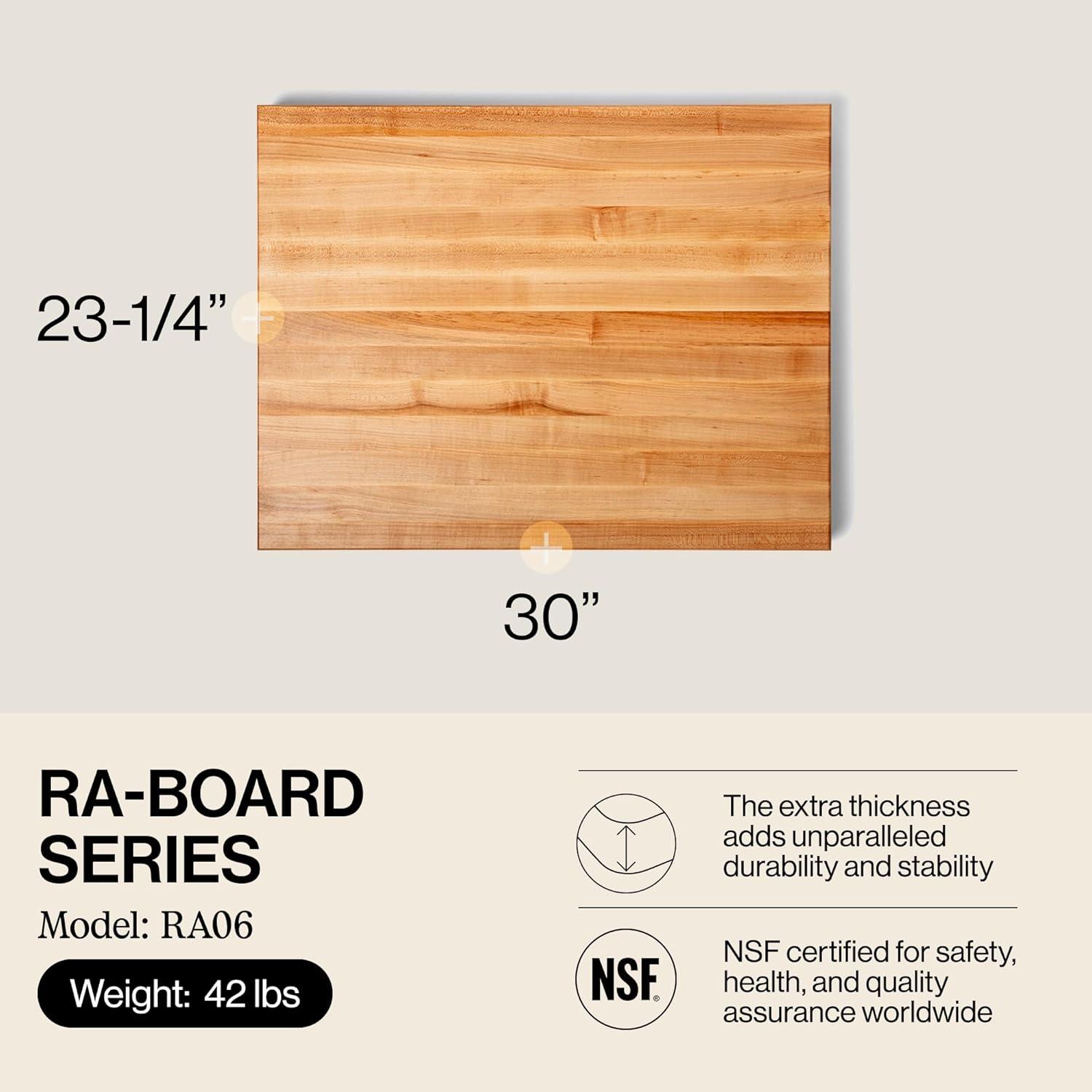 John Boos Wood Edge Grain Reversible Cutting Board