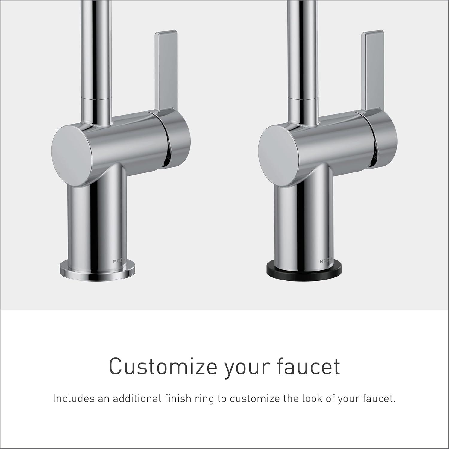 Cia Single Hole Bathroom Faucet, Modern One Handle Bathroom Sink Faucet with Drain Assembly