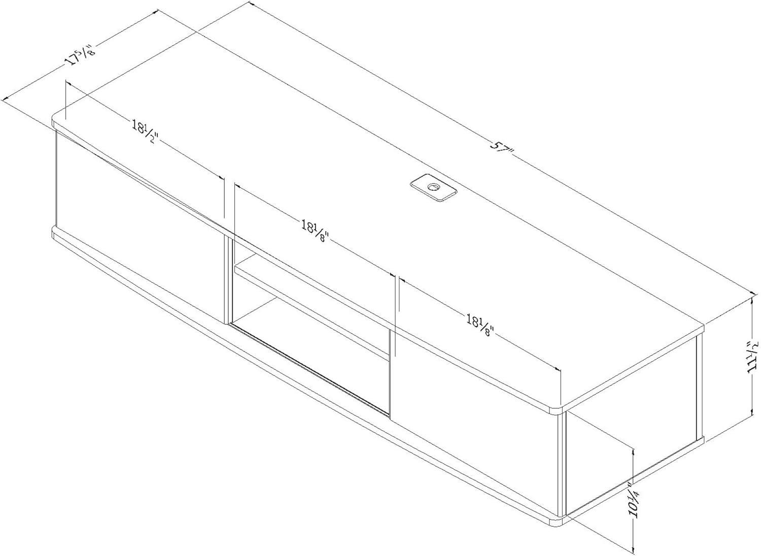 Agora Floating TV Stand for TVs up to 65"