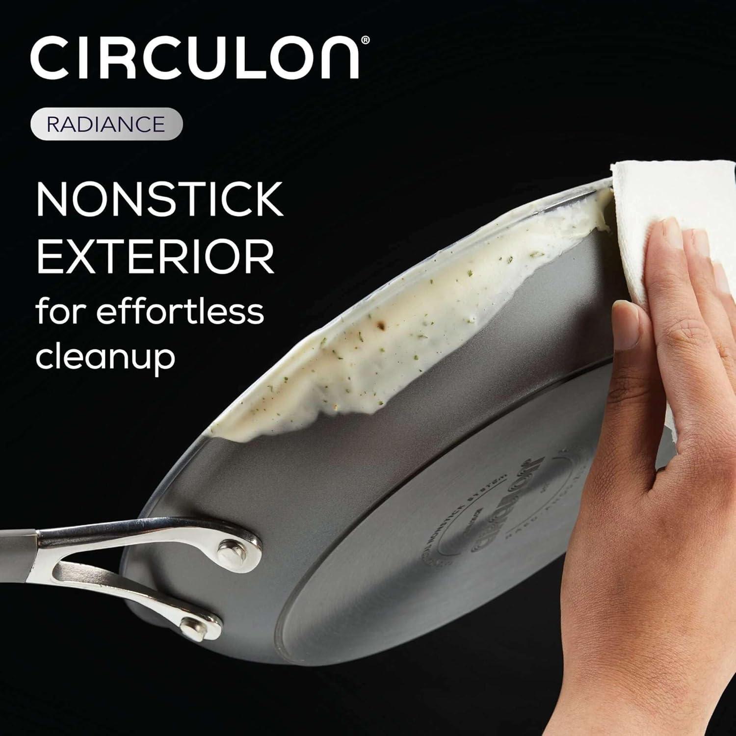 Circulon Circulon Radiance Hard Anodized Nonstick Frying Pans / Skillet Set, 8.5 Inch and 10 Inch