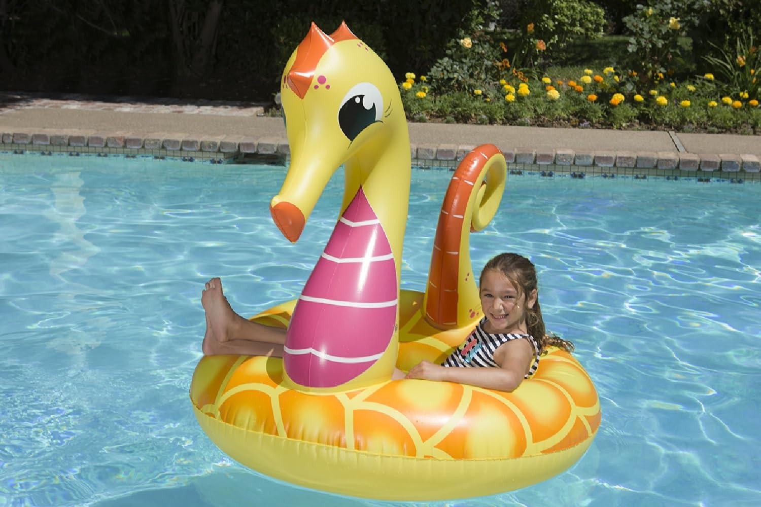 Poolmaster 48" Yellow Seahorse Tube