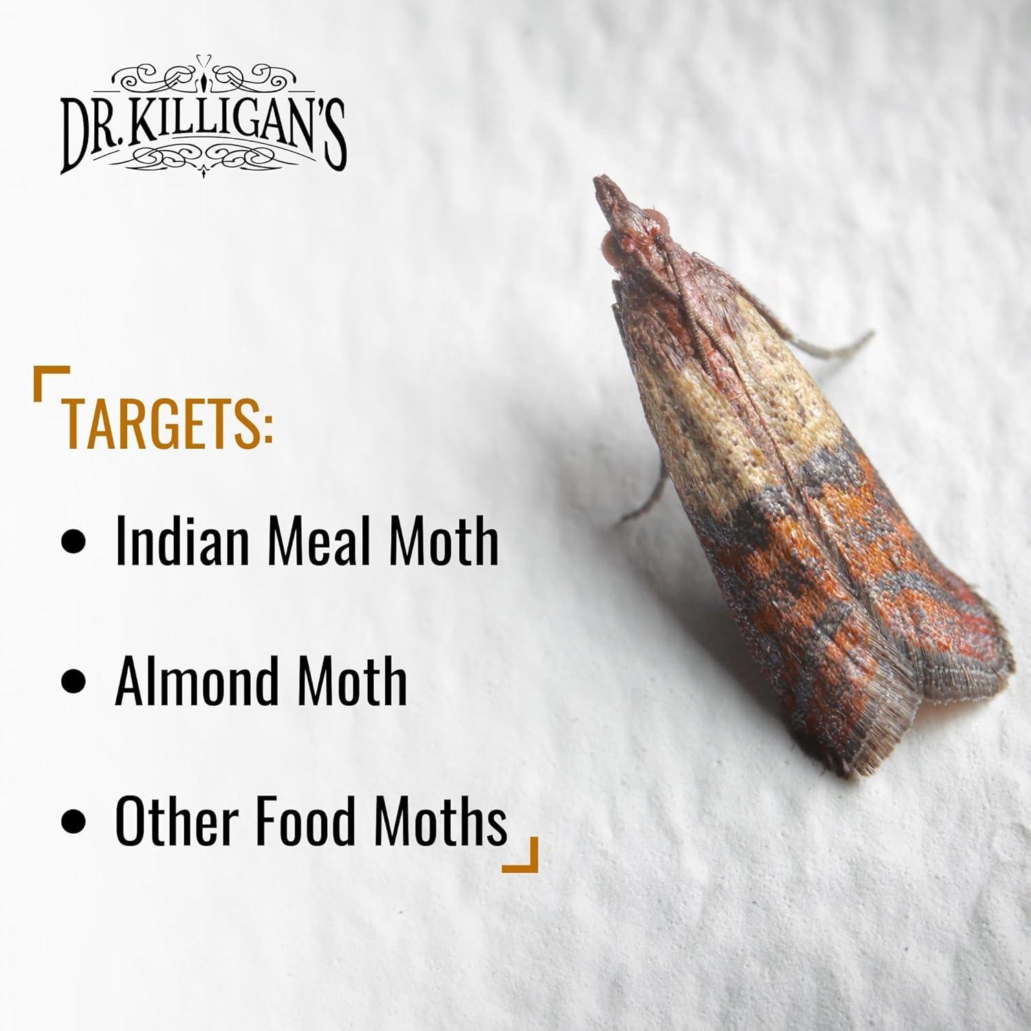 Dr. Killigan's Premium Pantry Moth Traps with Pheromones Prime | Safe, Non-Toxic with No Insecticides | Sticky Glue Trap for Food and Cupboard Moths in Your Kitchen | Organic (20, Blue)