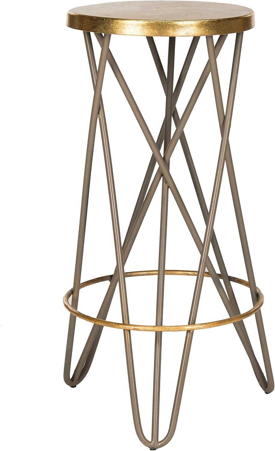 Lorna Gold Leaf Bar Stool  - Safavieh