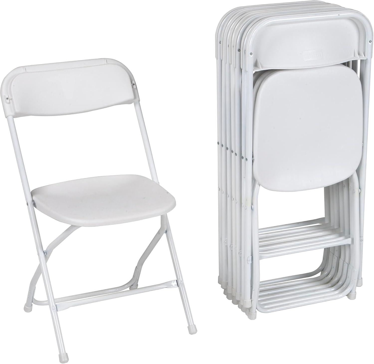 ZOWN Premium Commercial Plastic Stacking, Indoor/Outdoor Folding Chair