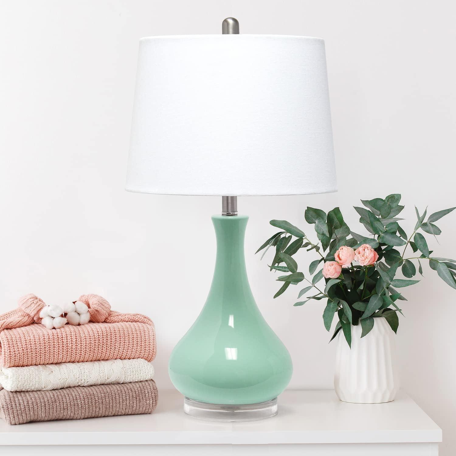 Droplet Table Lamp with Fabric Shade - Lalia Home