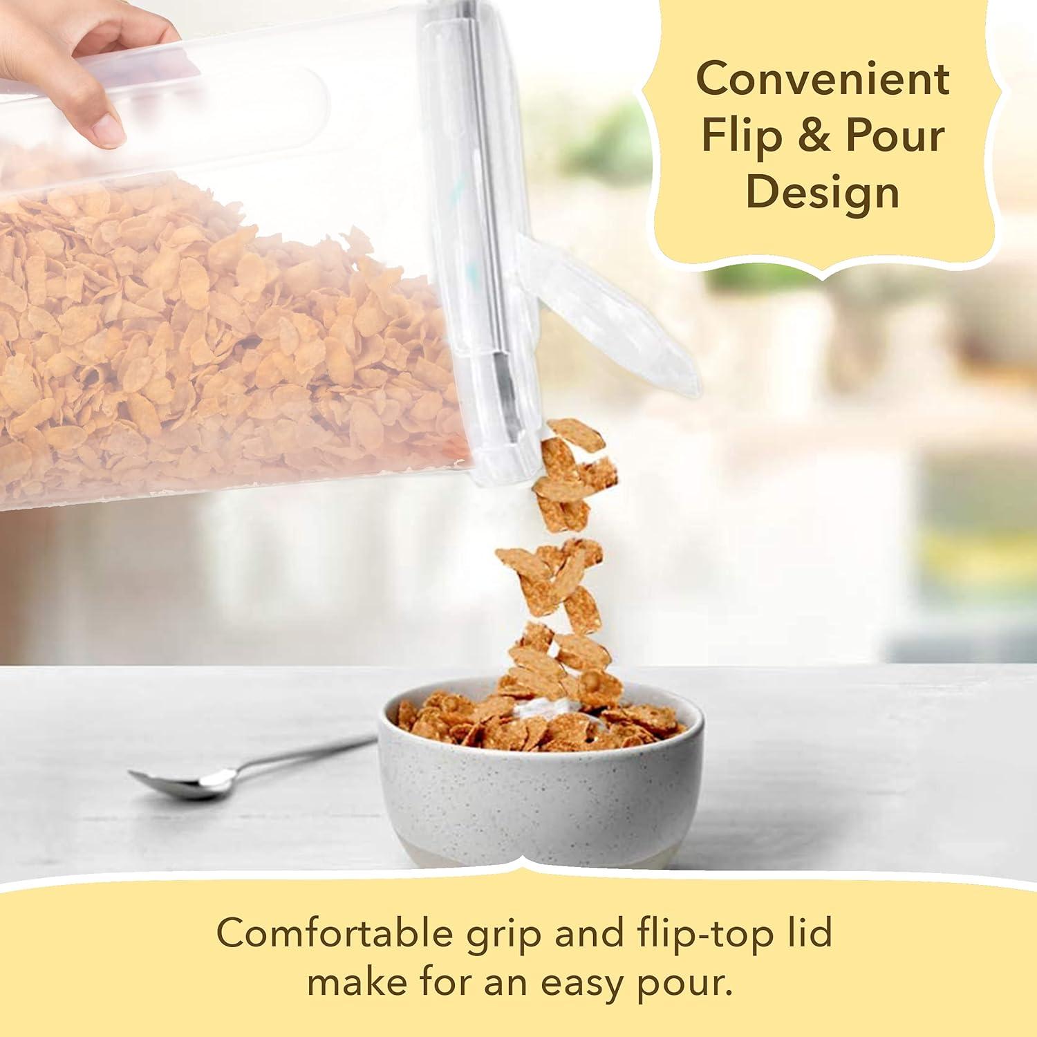 Simply Gourmet Food Storage Containers for Kitchen Organization - Pack of 7 BPA-Free Airtight Organizers for Flour, Sugar, Coffee & More - Includes Labels & Marker 7pack
