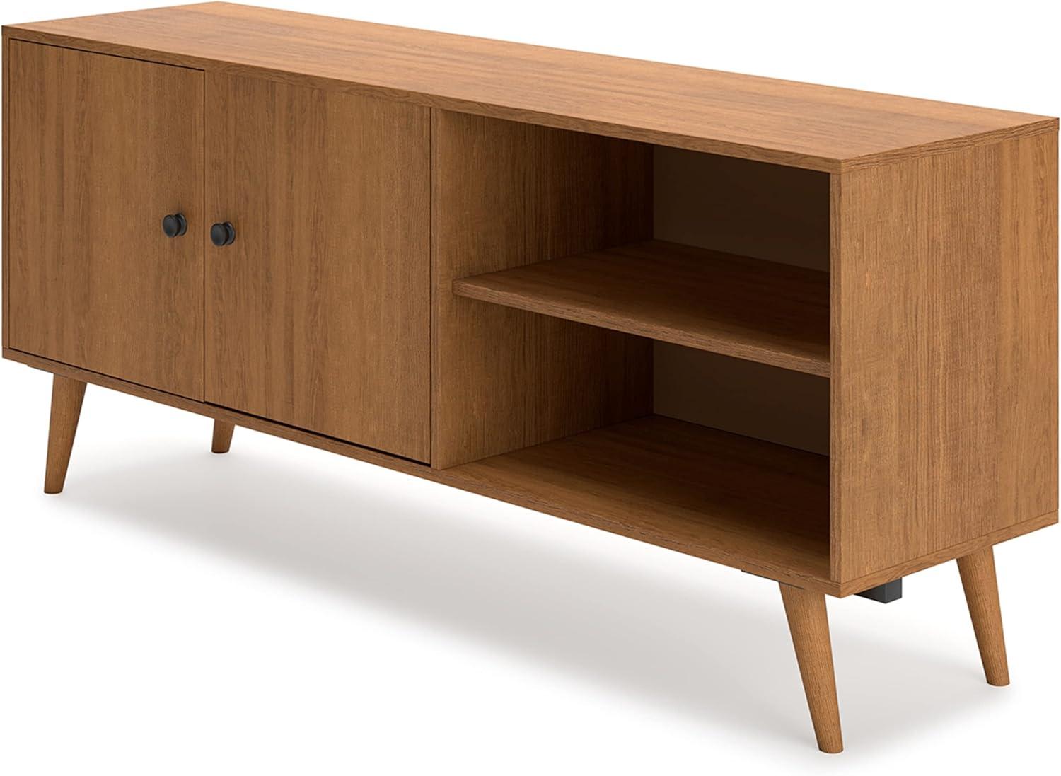 Signature Design by Ashley Contemporary Thadamere TV Stand  Brown