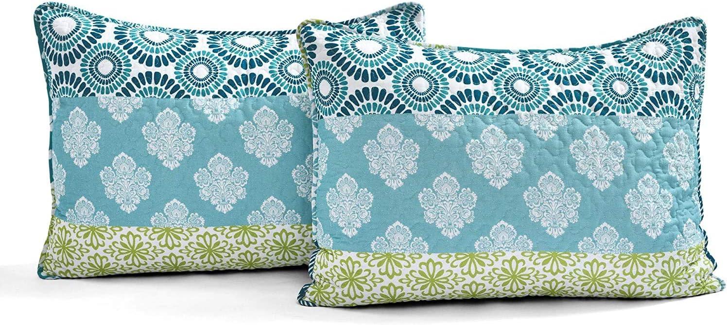 Lush Decor Bohemian 100% Cotton Reversible 3-Piece Quilt Set