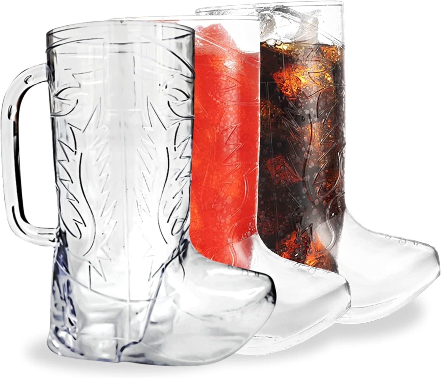 Beistle Plastic Cowboy Boot Mug - 17 Oz - Pack of 12