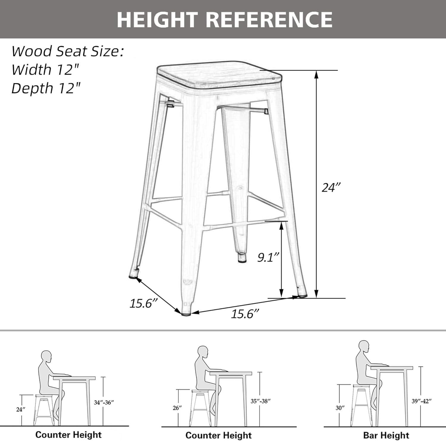 Cream White and Wood Saddle Style Swivel Bar Stools