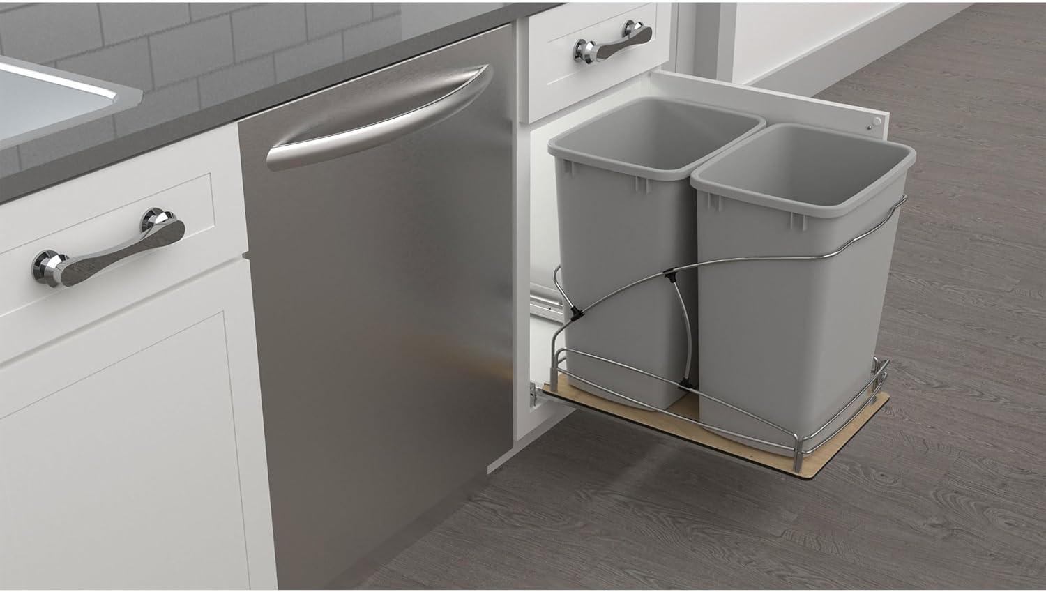 Rev-A-Shelf Rev-A-Shelf Double 27 qt. Pullout Trash Containers