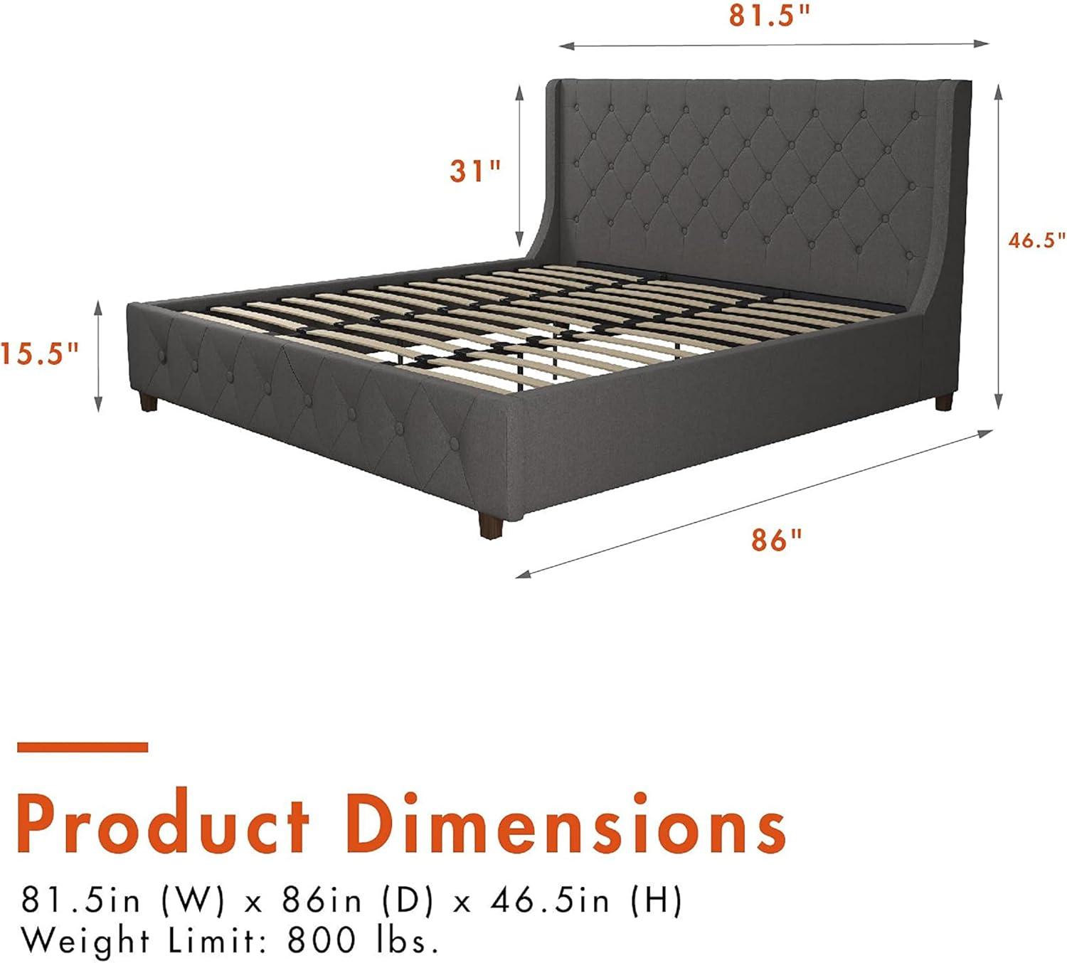 Mercer Tufted Upholstered Platform Bed