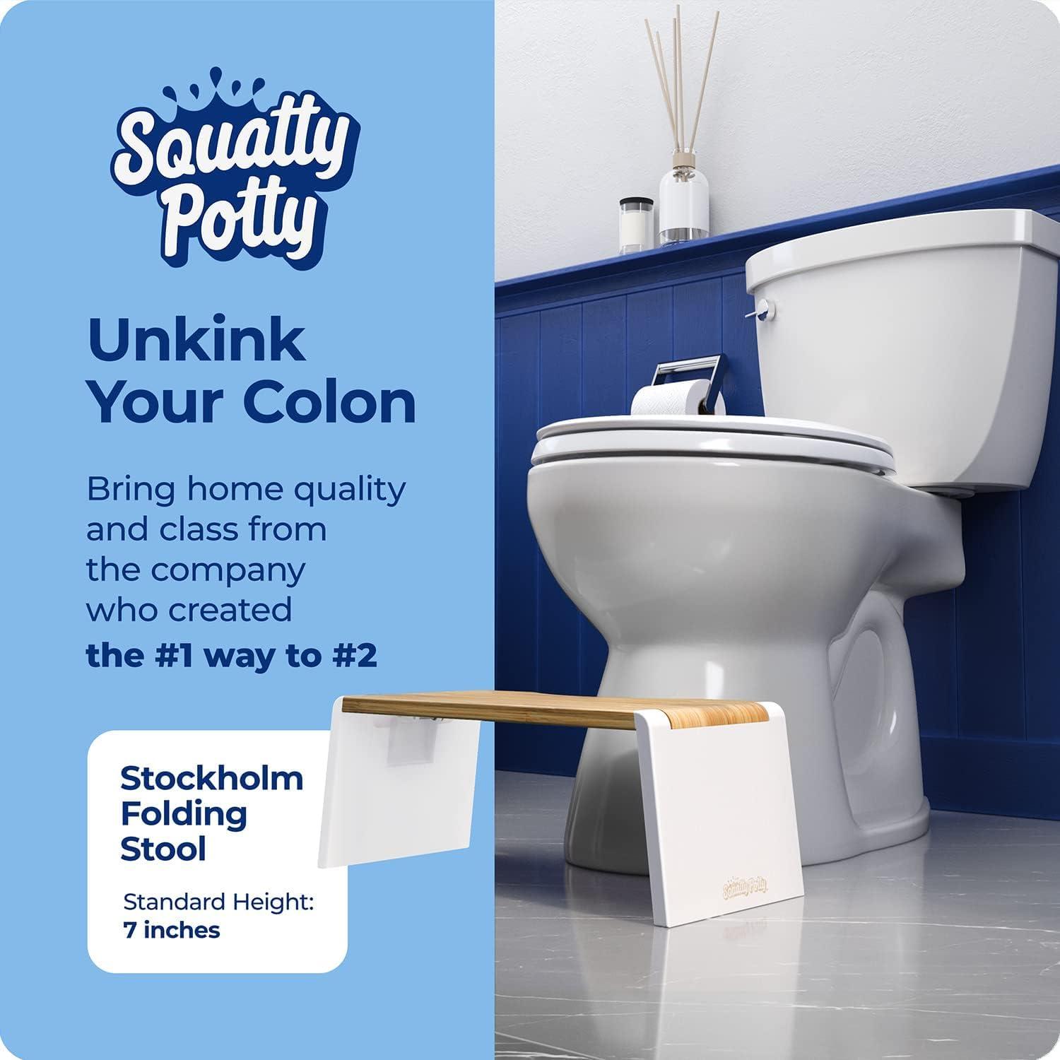 Squatty Potty SP-BAMBOO-STOCKHOLM Stockholm Toilet Stool