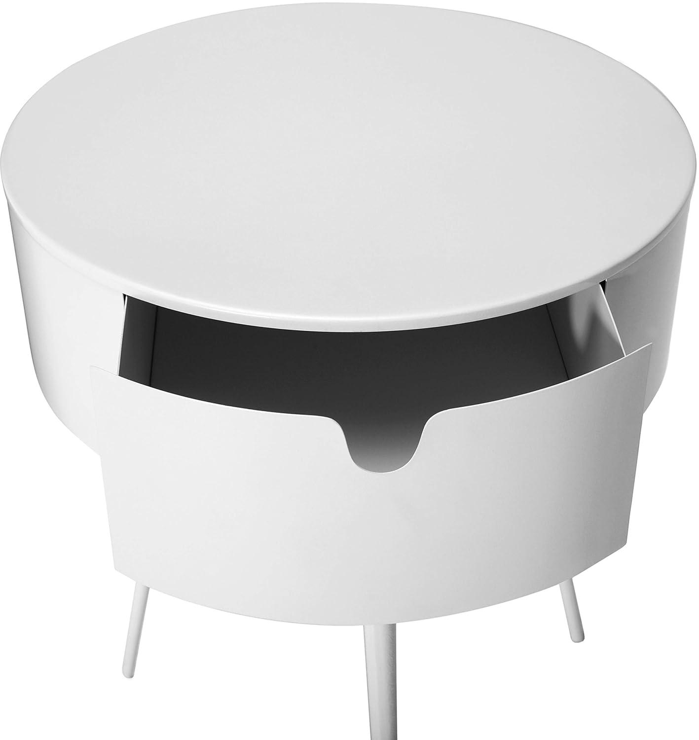 Meridian Furniture,Bali White Nightstand