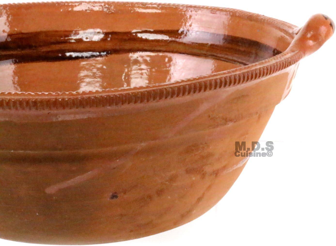 Cazuela De Barro 11.5” Mexican Clay Traditional Casserole Decorative Artisan Artezenia