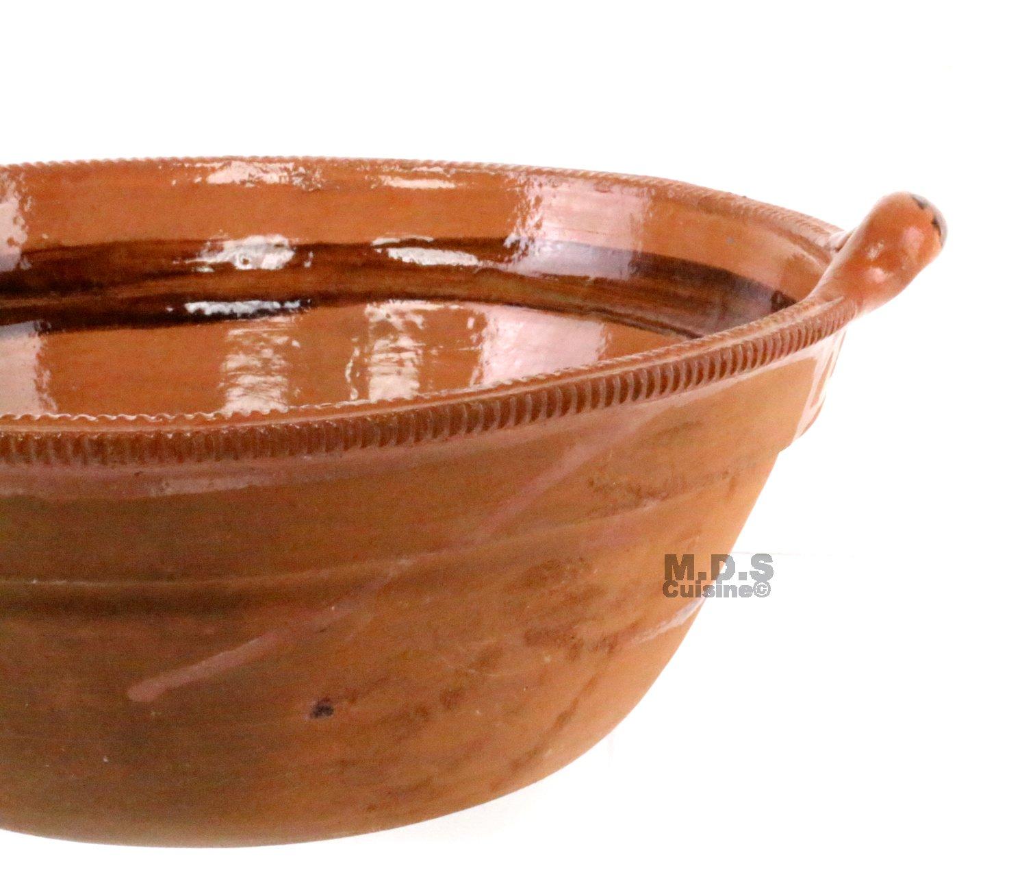 Cazuela De Barro 11.5” Mexican Clay Traditional Casserole Decorative Artisan Artezenia