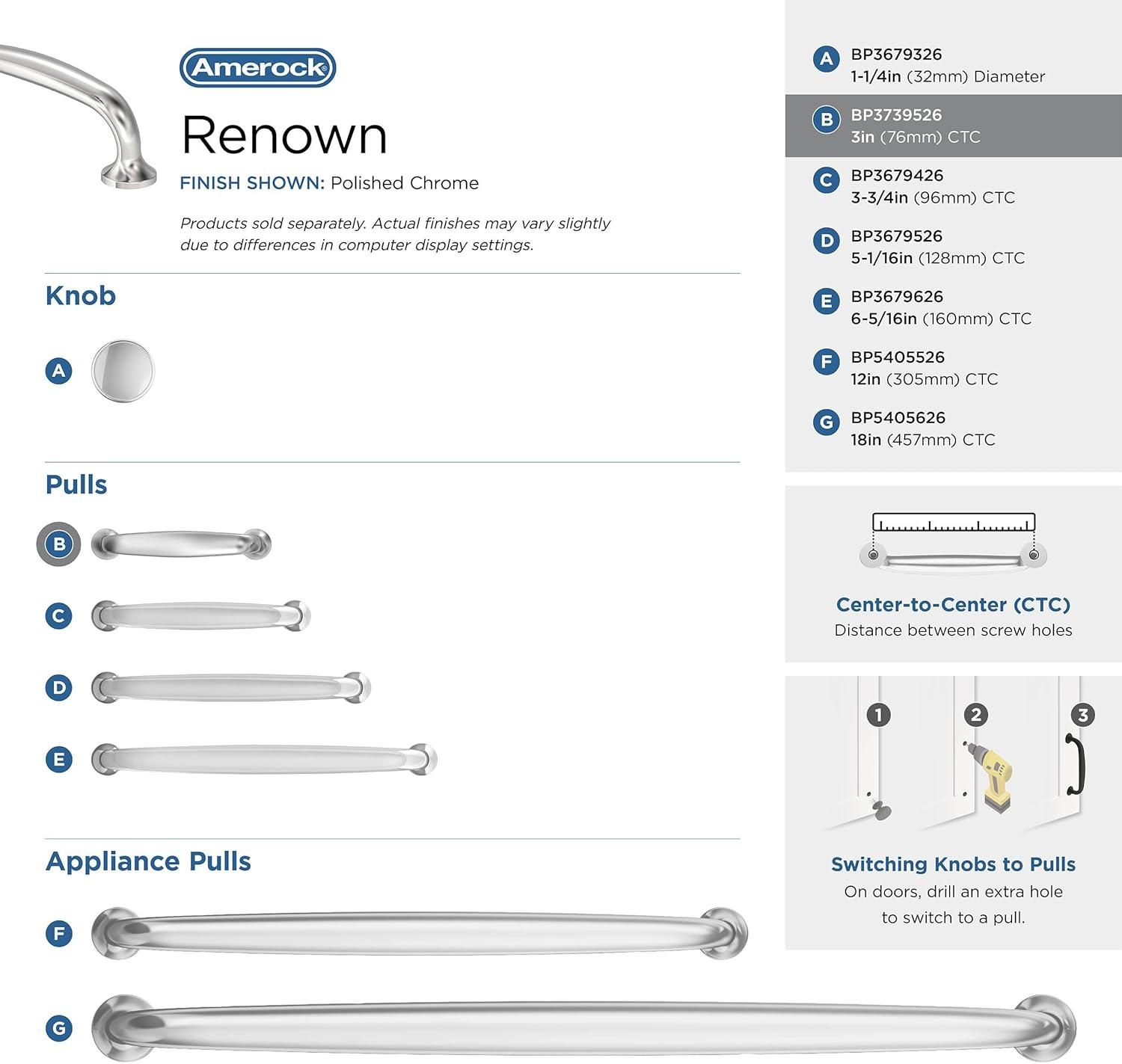 Amerock Renown Cabinet or Drawer Pull