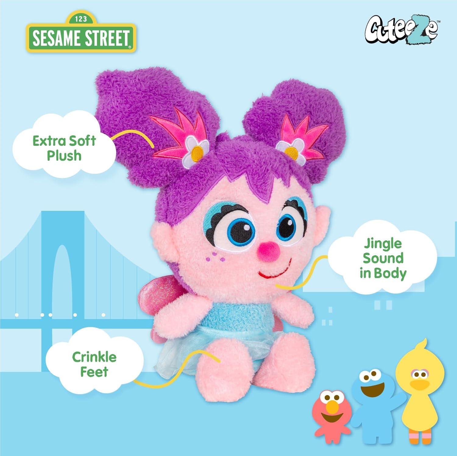 Sesame Street Baby's First Cuteeze Abby Cadabby 12 Inch Collectible Plush Toy