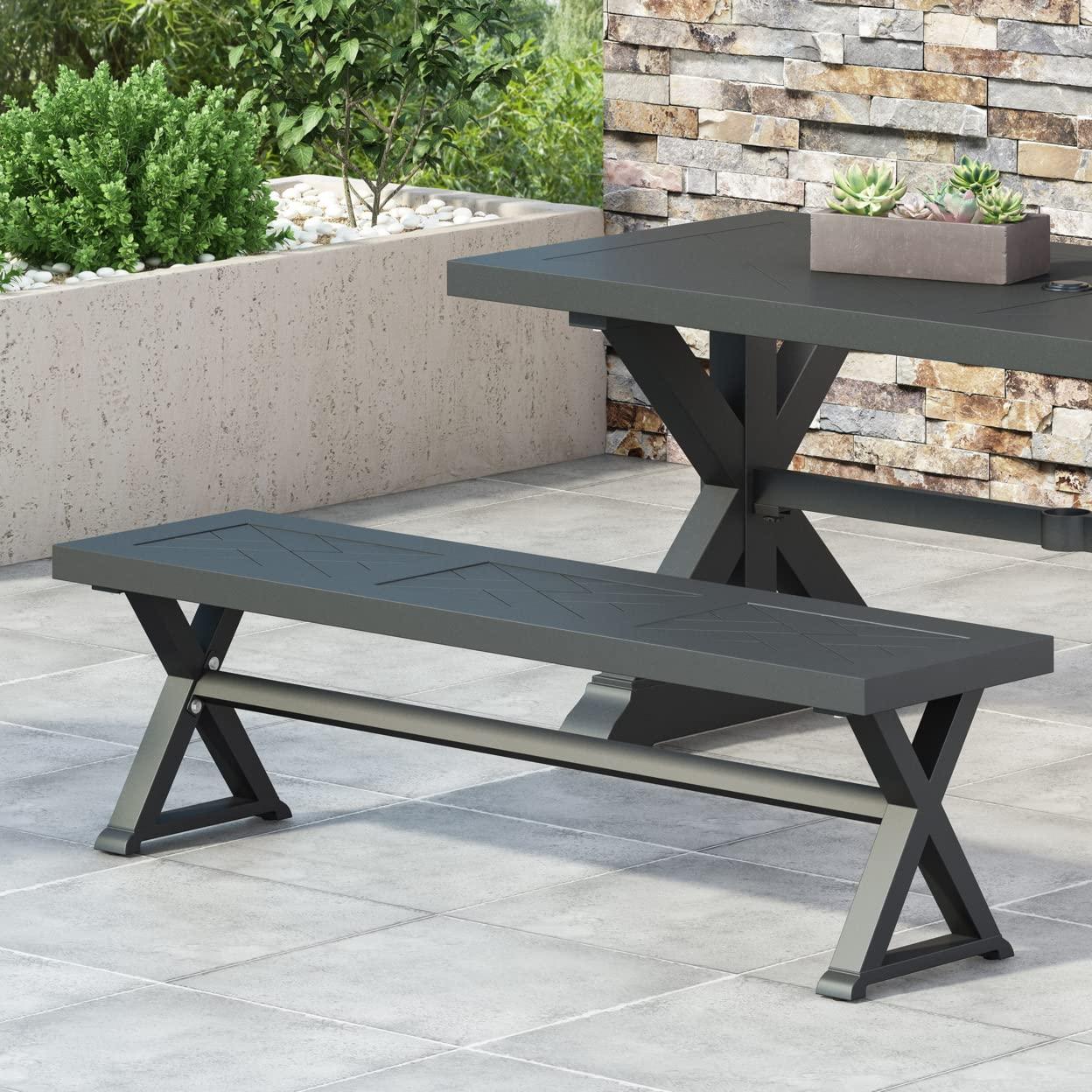 Christopher Knight Home Waterford Outdoor Aluminum Outdoor Bench by