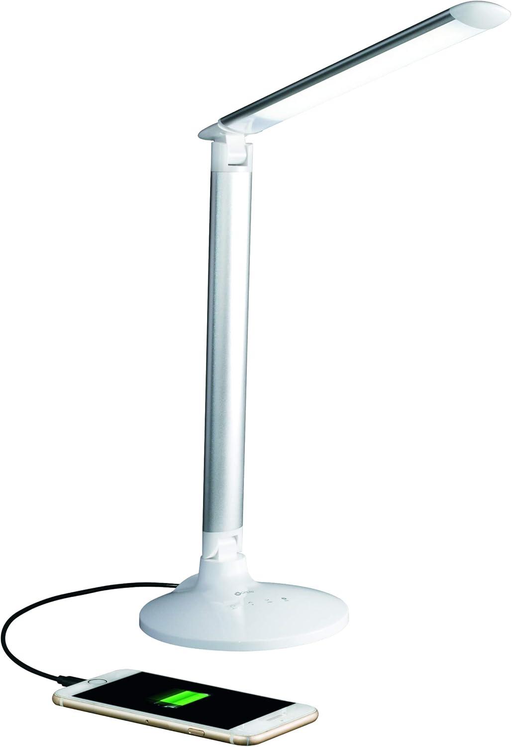 OttLite OttLite Command LED Desk Lamp with Voice Assist - Google Home and Amazon Alexa Compatible, USB