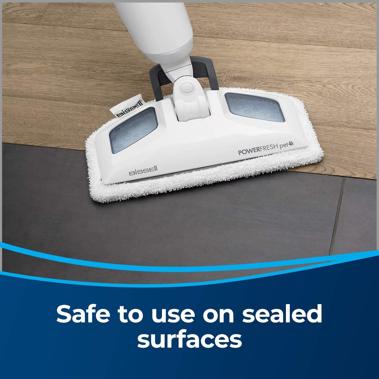 BISSELL PowerFresh Pet Scrubbing & Sanitizing Steam Mop for Hard Floors 19401