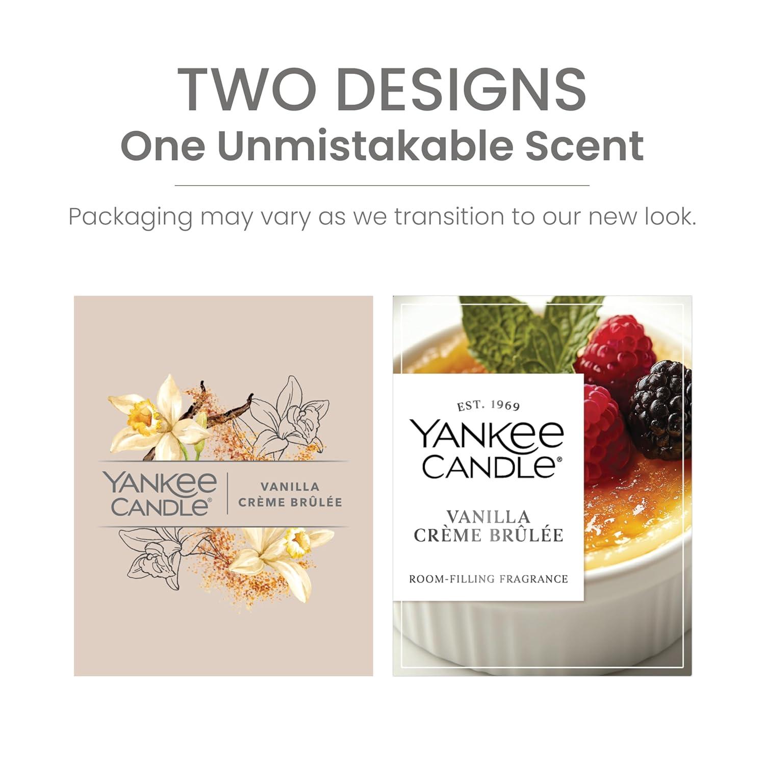 YANKEE CANDLE Signature Vanilla Crème Brulée Scented Candle