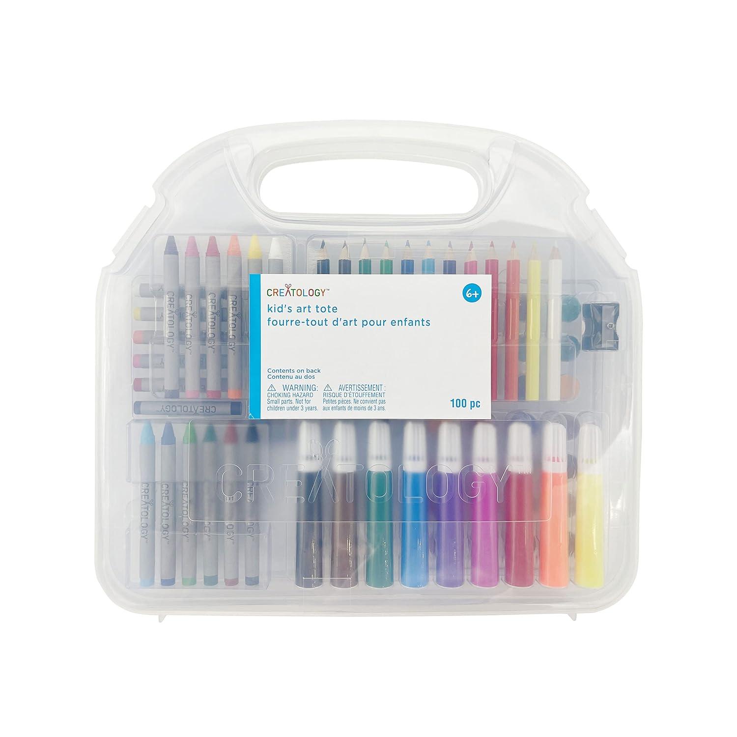 Creatology 100 Piece Multicolor Kid's Art Tote Kit