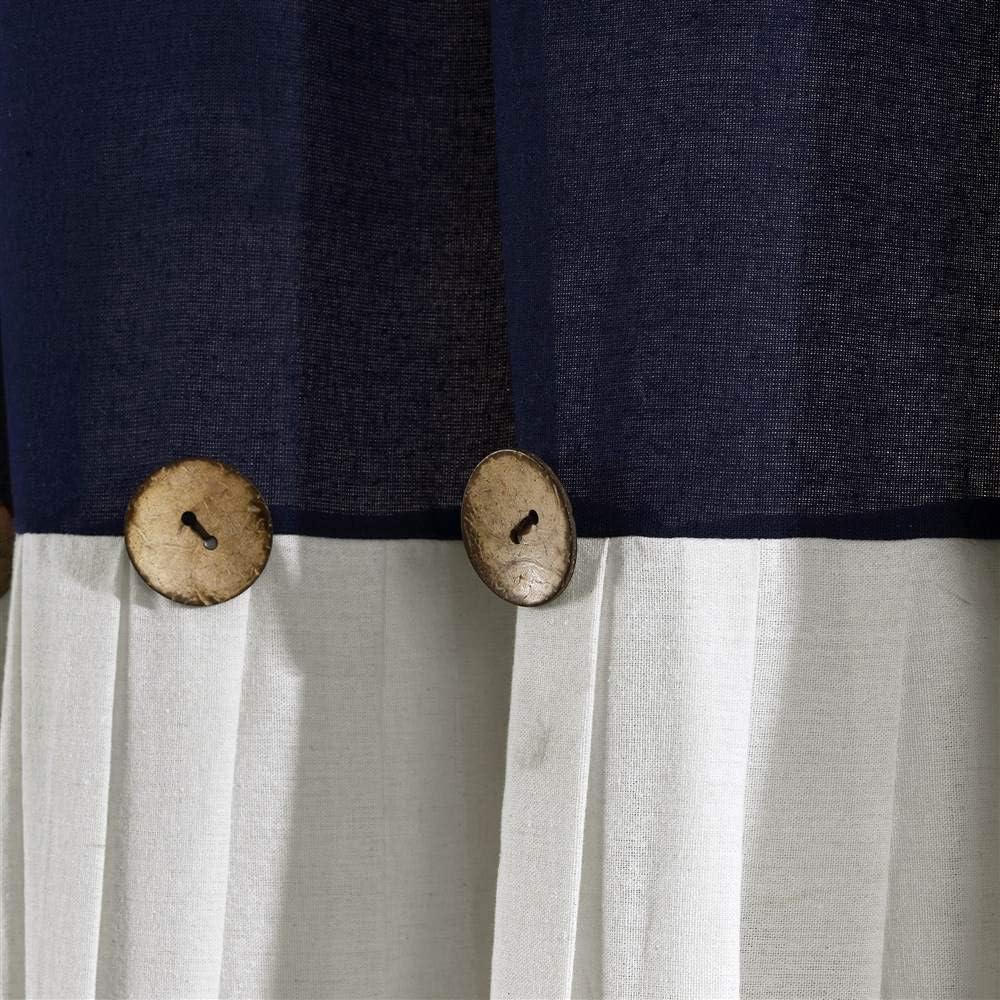Lush Decor Beckham Window Semi-Sheer Rod Pocket Single Curtain Panel