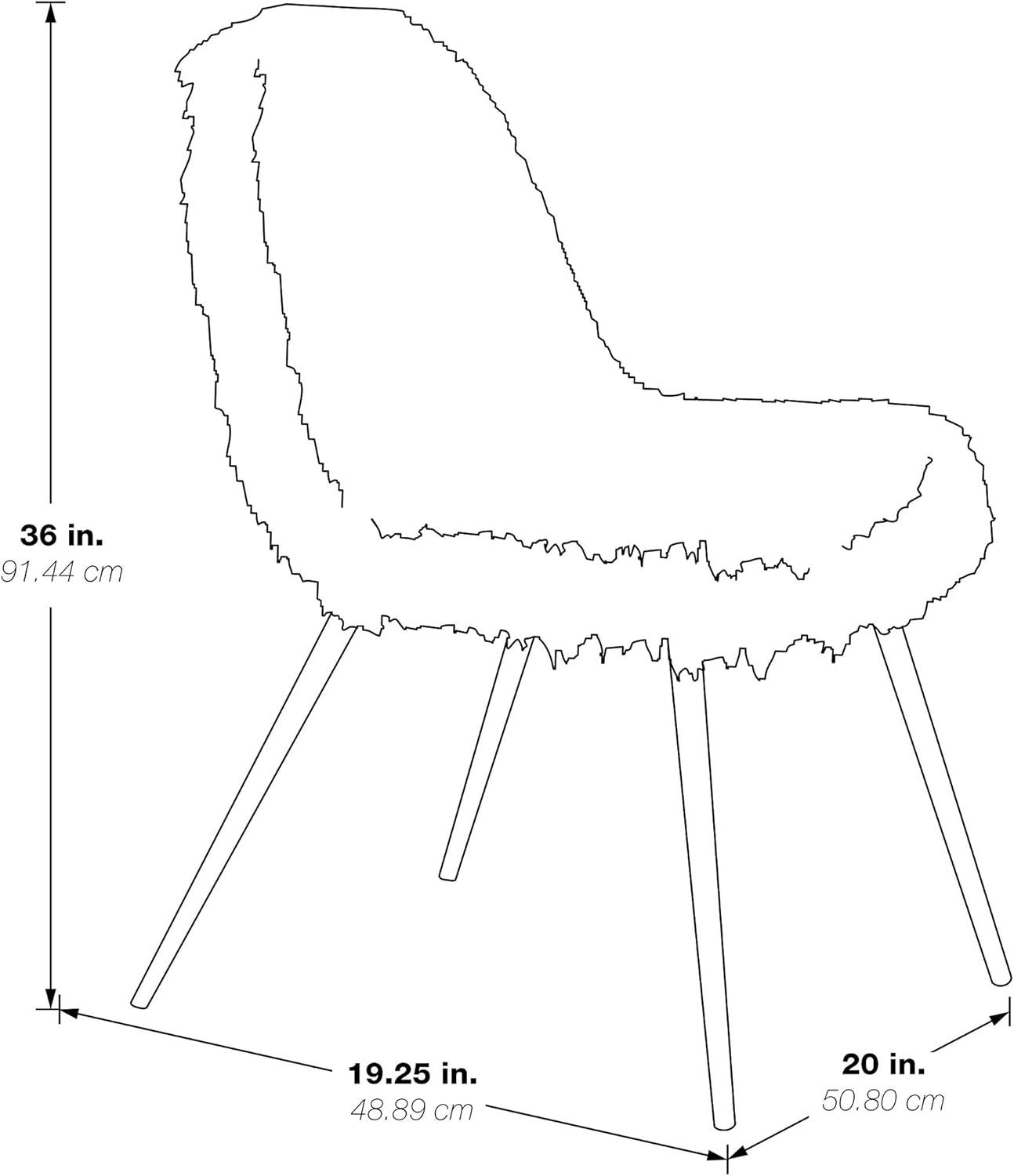 Julia Chic White Faux Fur Metal Accent Chair with Built-in Leg Levelers