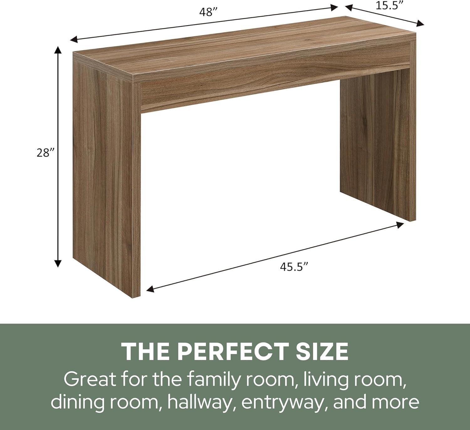 Northfield Hall Console Table, Cappuccino - 48 x 15.5 x 28 in.