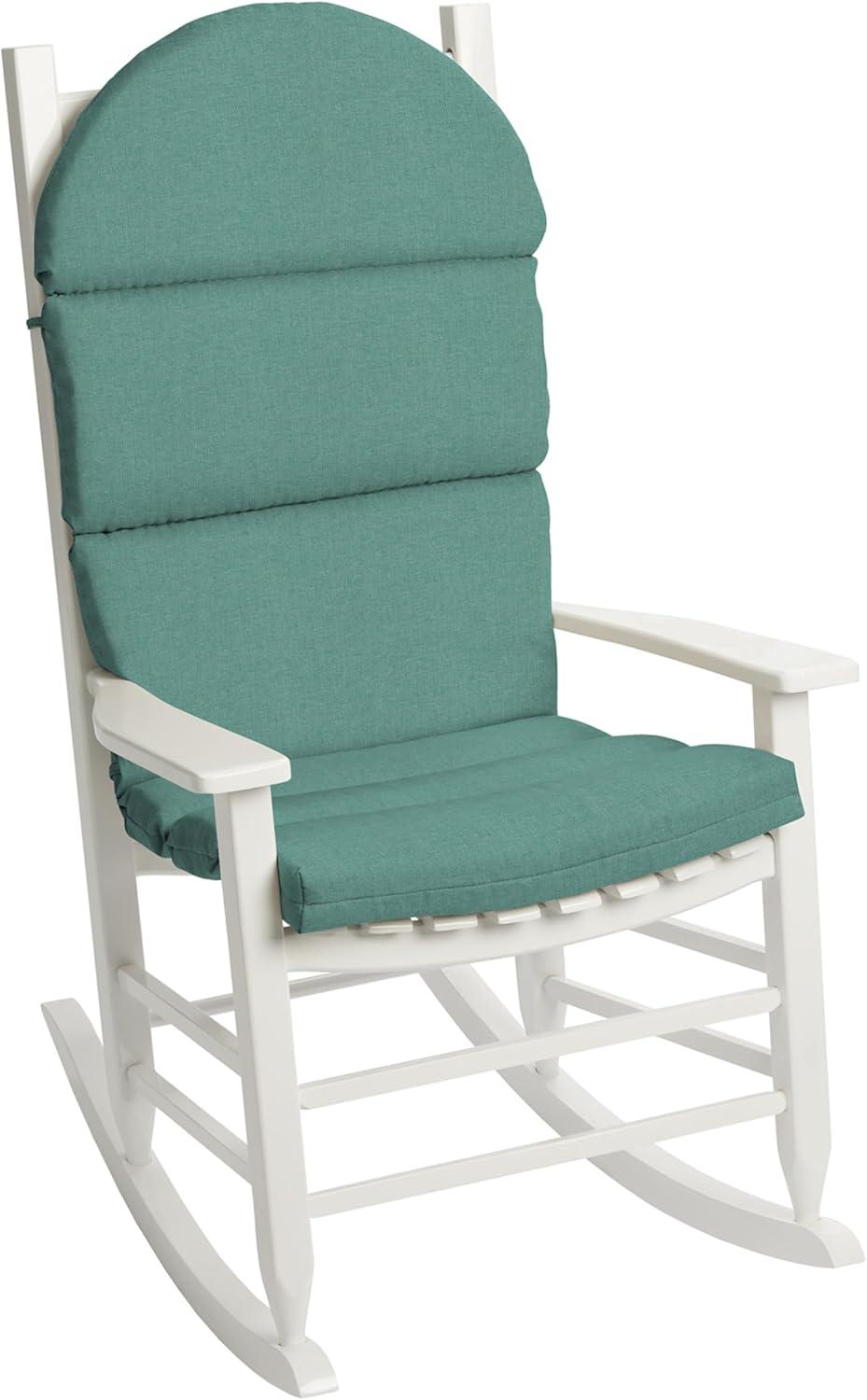 Arden Selections Oceantex Outdoor Rocking Chair or Adirondack Cushion, 21.5 x 19, Water Repellent, Fade Resistant 19 x 21.5, Seafoam Green