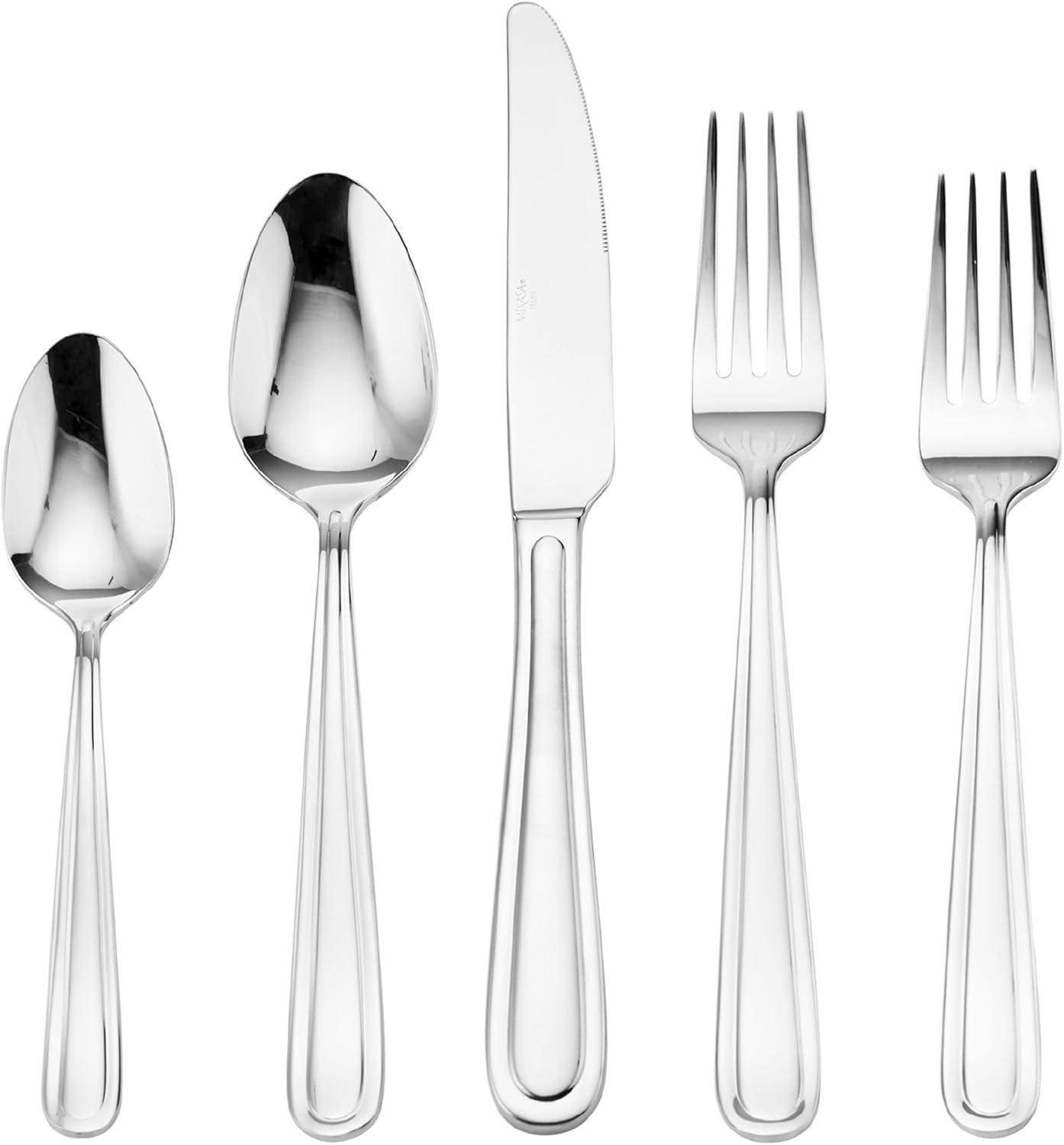 Kelby Polished Stainless Steel 20-Piece Flatware Set