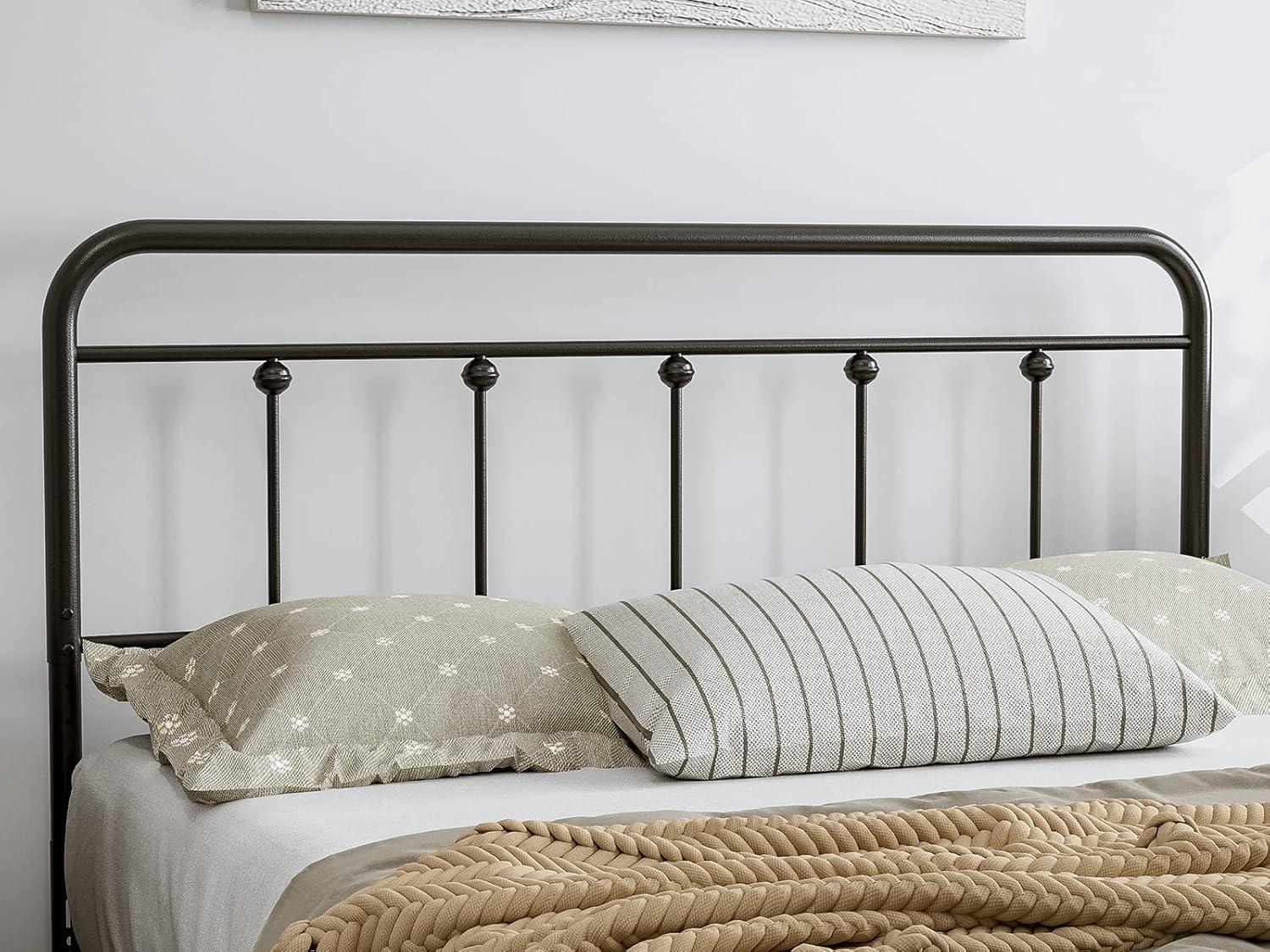 August Grove® August Grove® Metal Headboard - Adjustable Height - Farmhouse Victorian Style