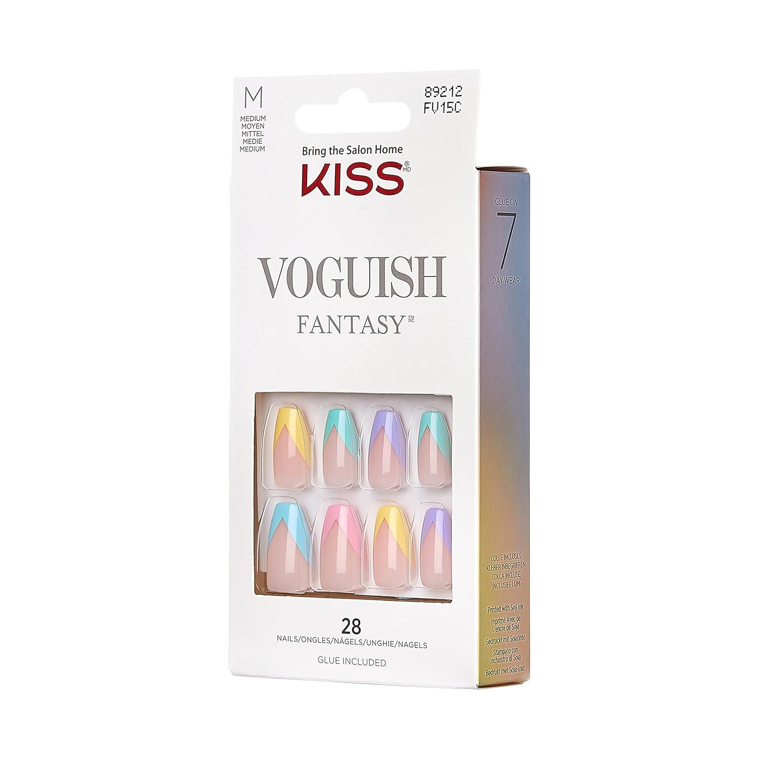 KISS Products Voguish Fantasy Medium Coffin Ready-To-Wear Fake Nails - 89212