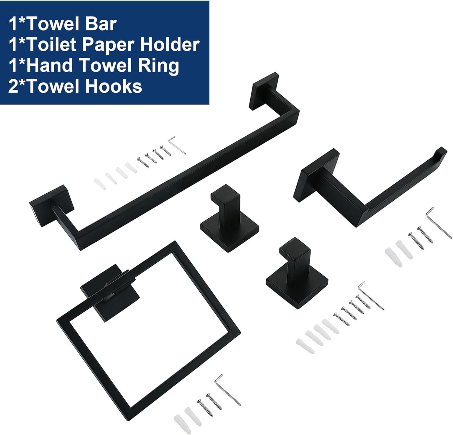 5-Piece Bathroom Hardware Set