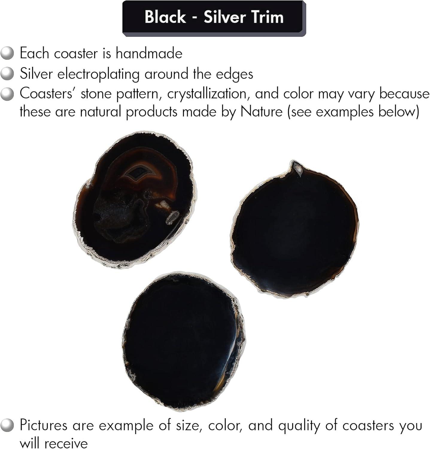 Agate 4 Piece Coaster Set (Set of 4)
