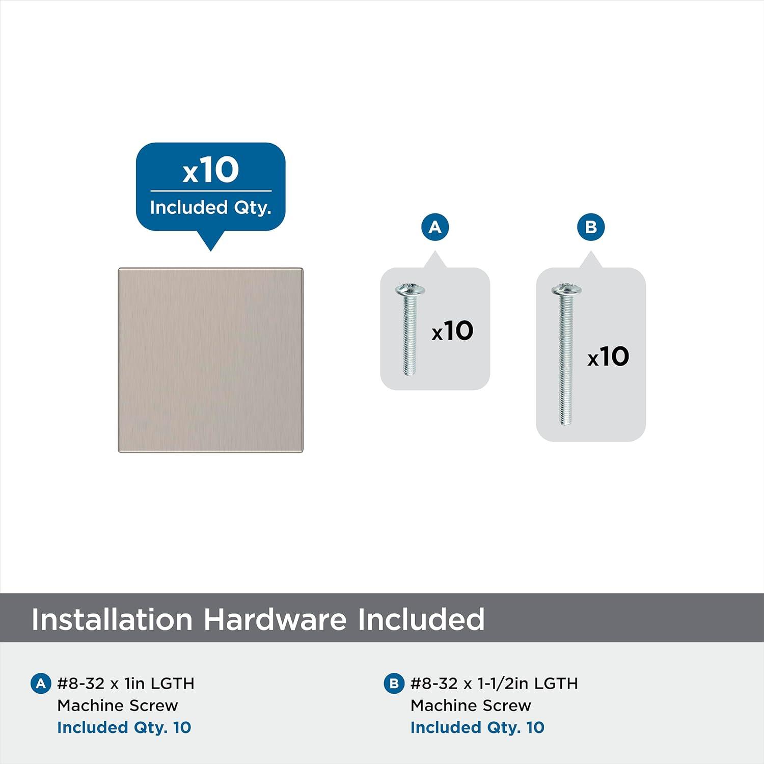 Pedestal 1-1/16" Square Knob Multipack