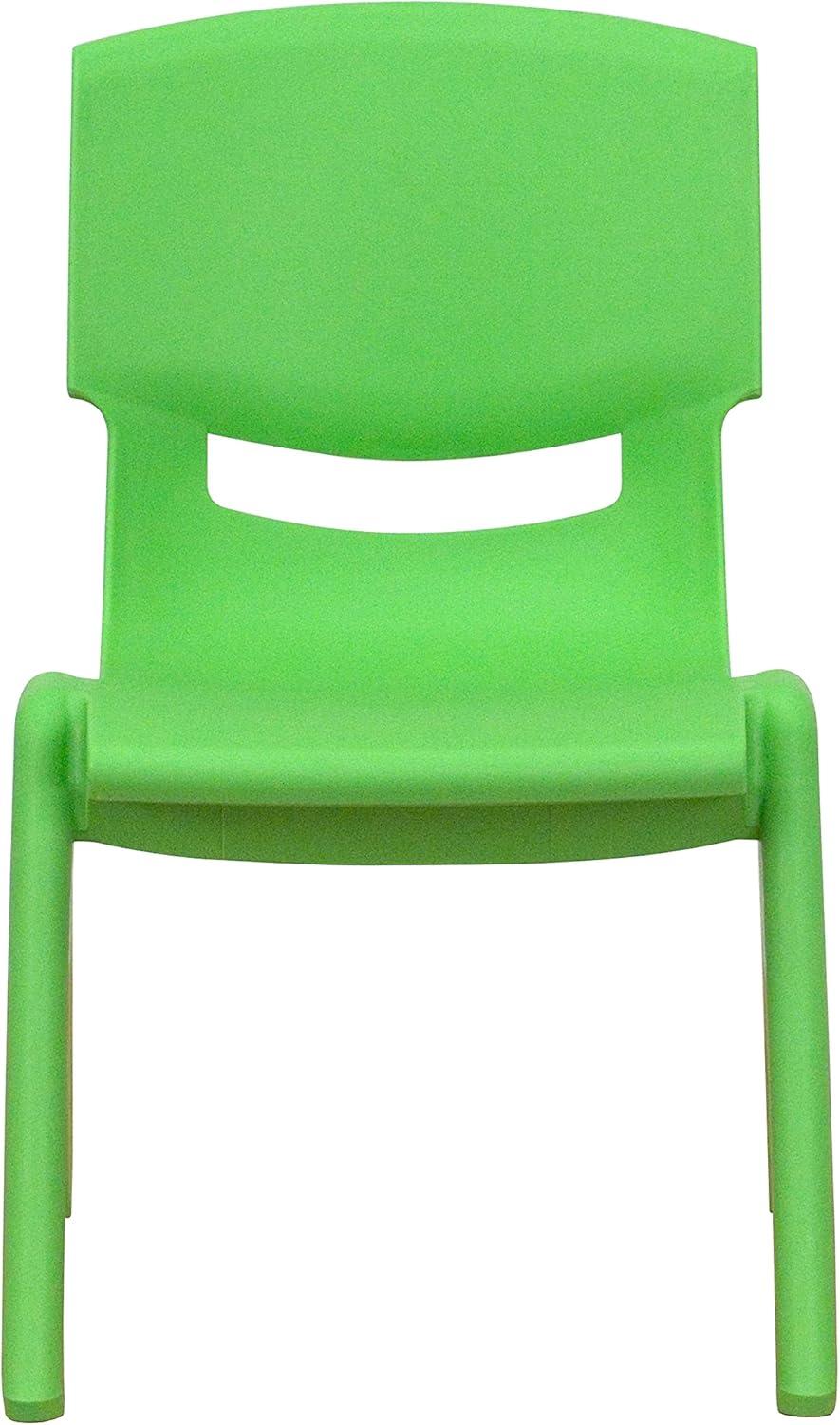 Flash Furniture Goddard Plastic Stack School Chair with Seat, 3rd-7th School Chair (Set of 4)