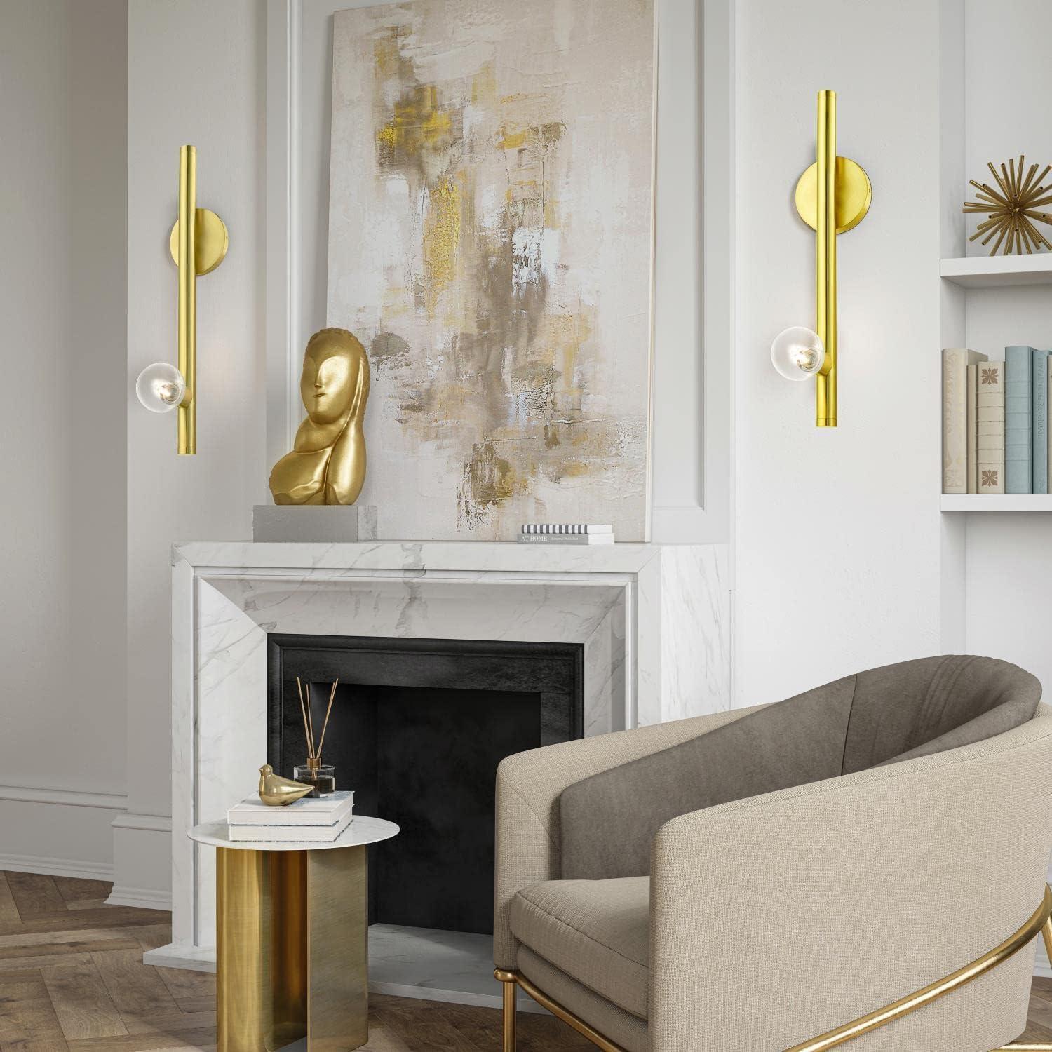 Livex Lighting Bannister 1 - Light Wall Light in  Satin Brass