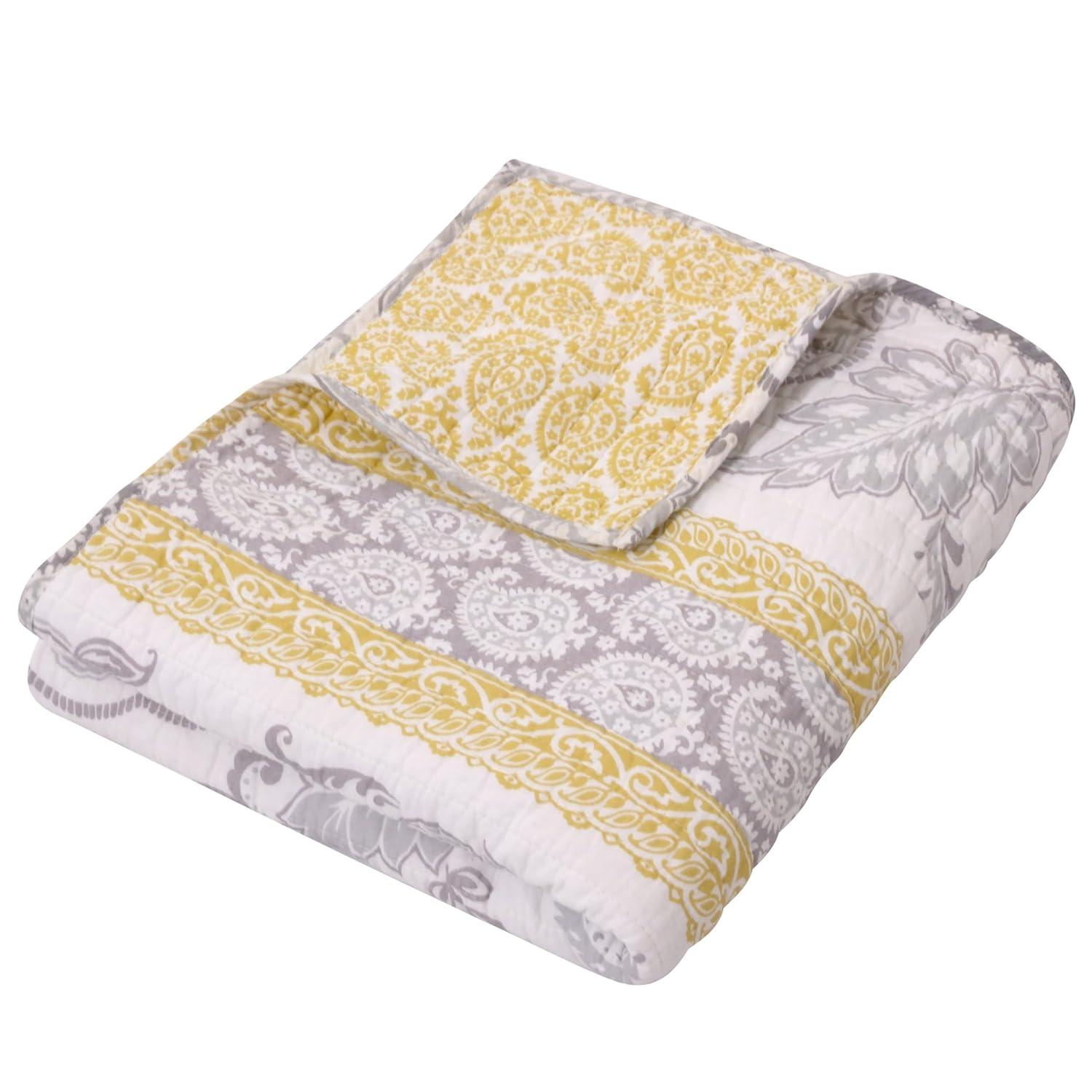 St. Claire Quilted Throw  - Multicolor - Levtex Home