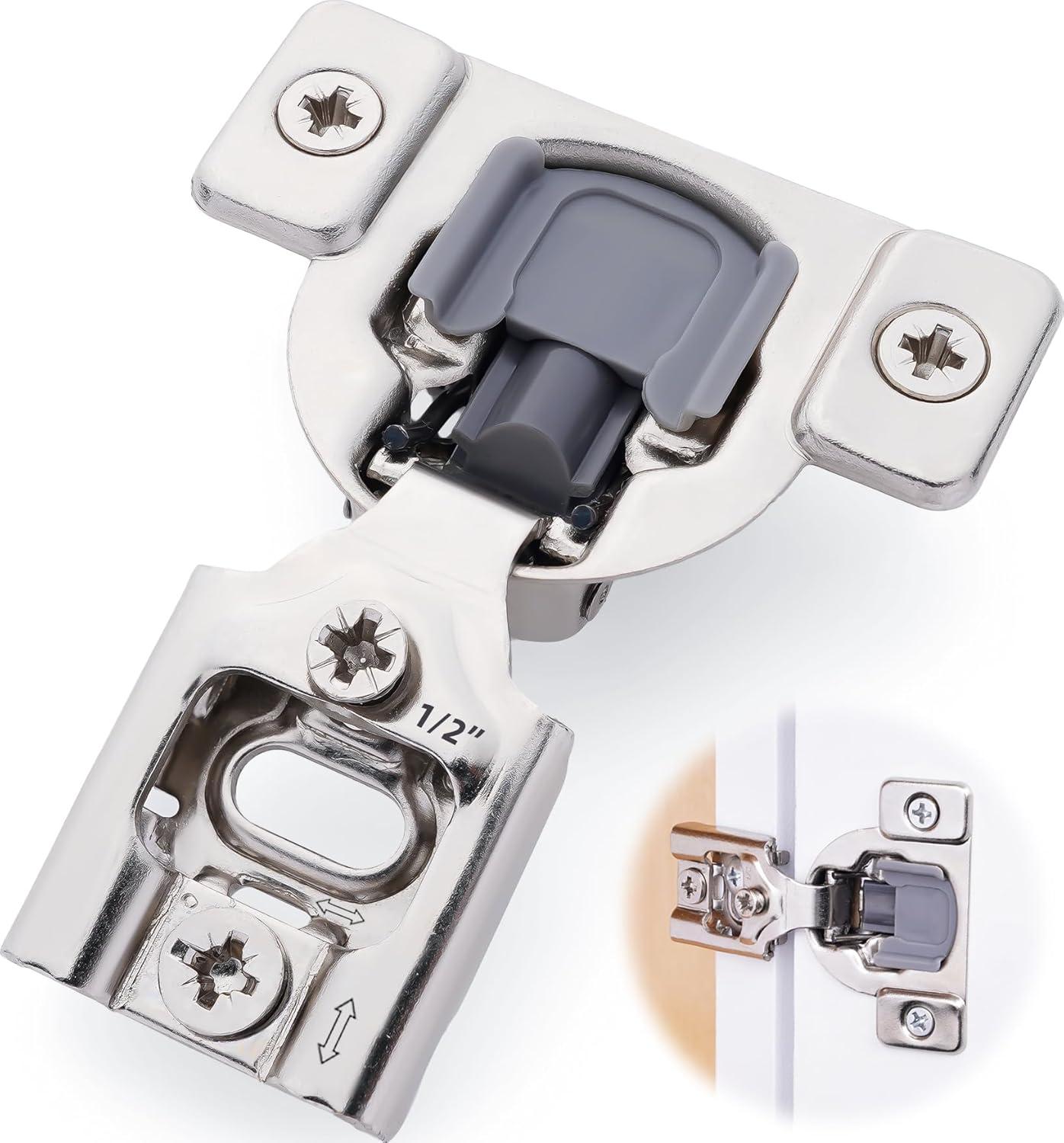Decobasics 105 Degree 3 Way Adjustability 1/2" Overlay Hinge
