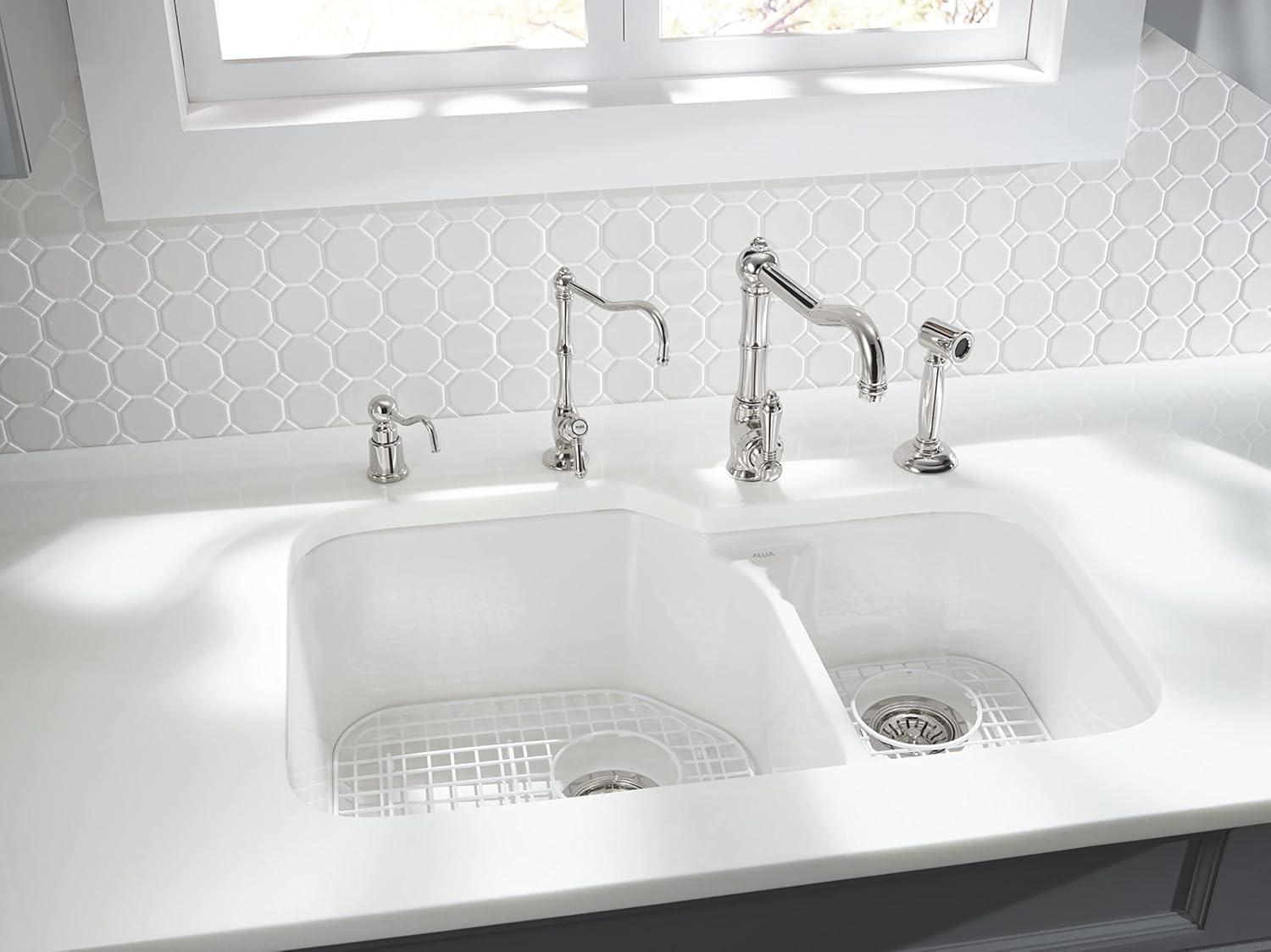Allia 33" Fireclay 2 Bowl Undermount Kitchen Sink