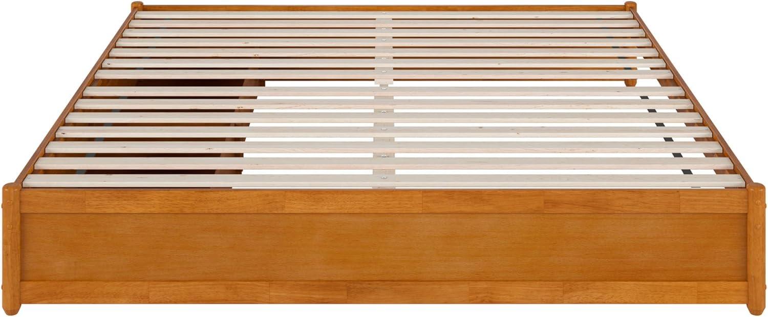 Barcelona Light Toffee King Wood Frame Platform Bed with Storage Drawers