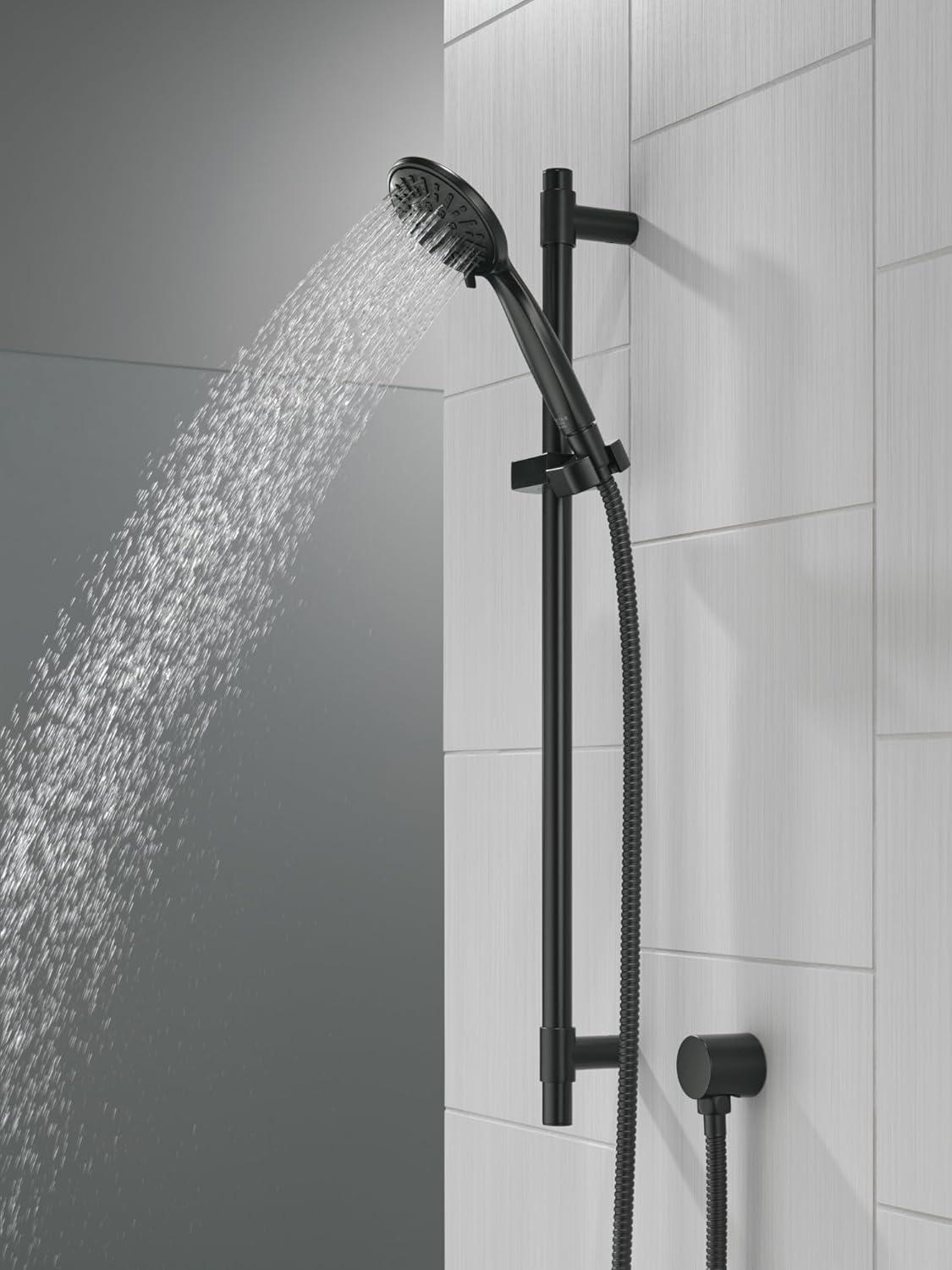 Matte Black Adjustable Wall Mounted Handheld Shower System