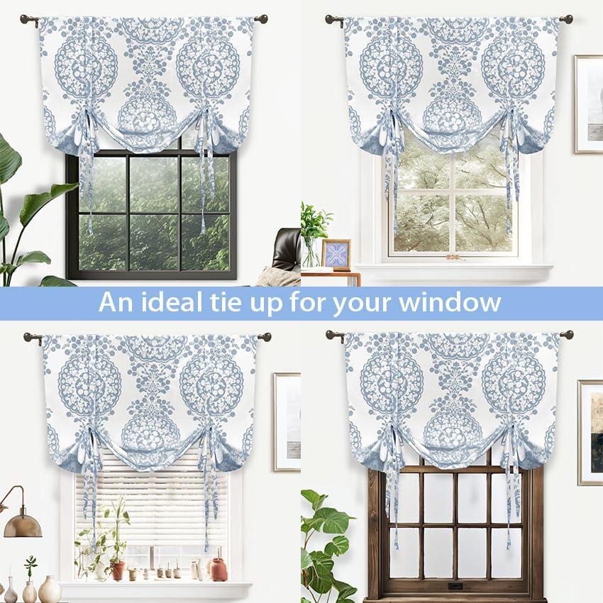 Silver Medallion Thermal Insulated Linen Blend Window Panels