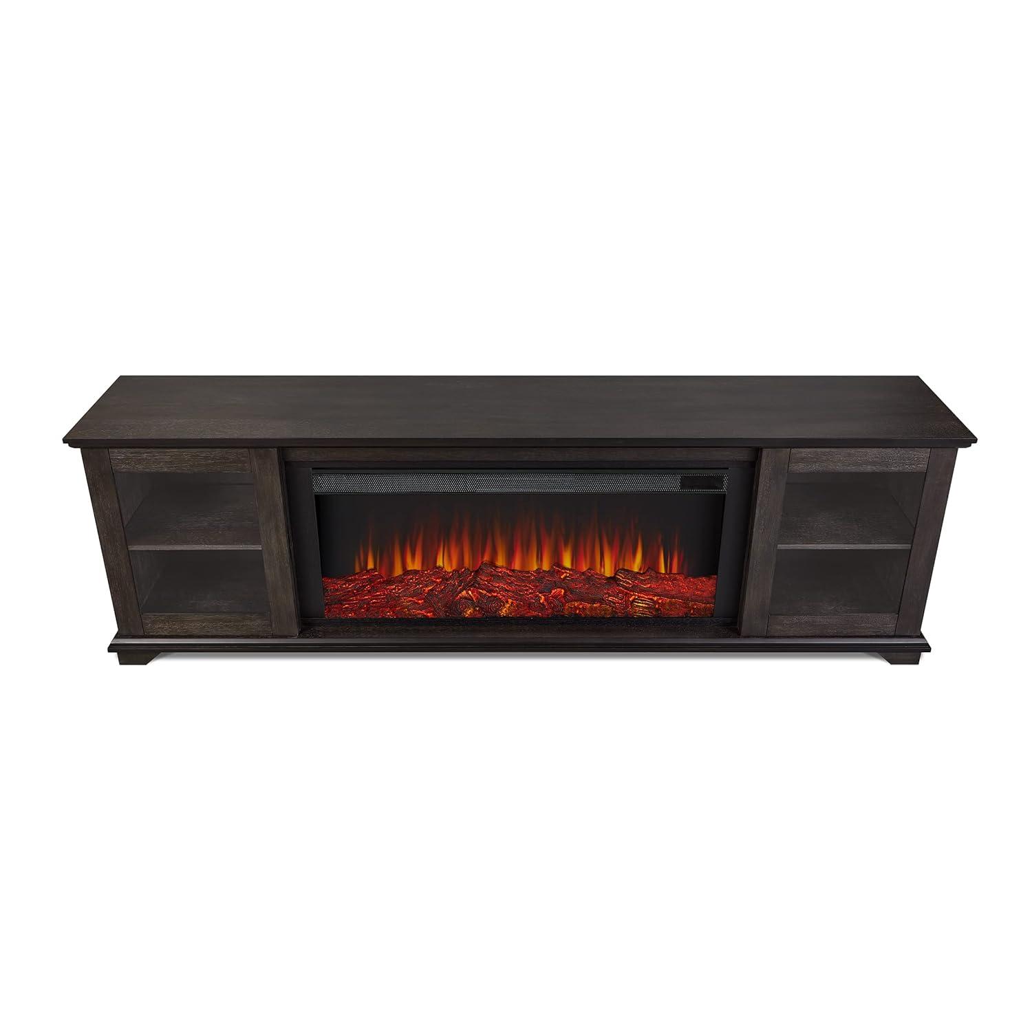 Real Flame Benjamin 81" Landscape TV Stand with Electric Fireplace by Real Flame