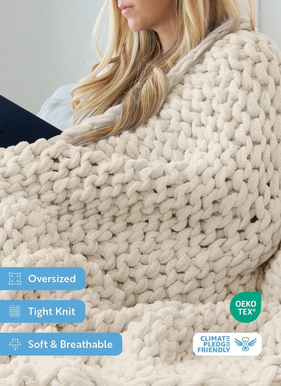 Becky Cameron Handmade Chunky Knit Throw Blanket